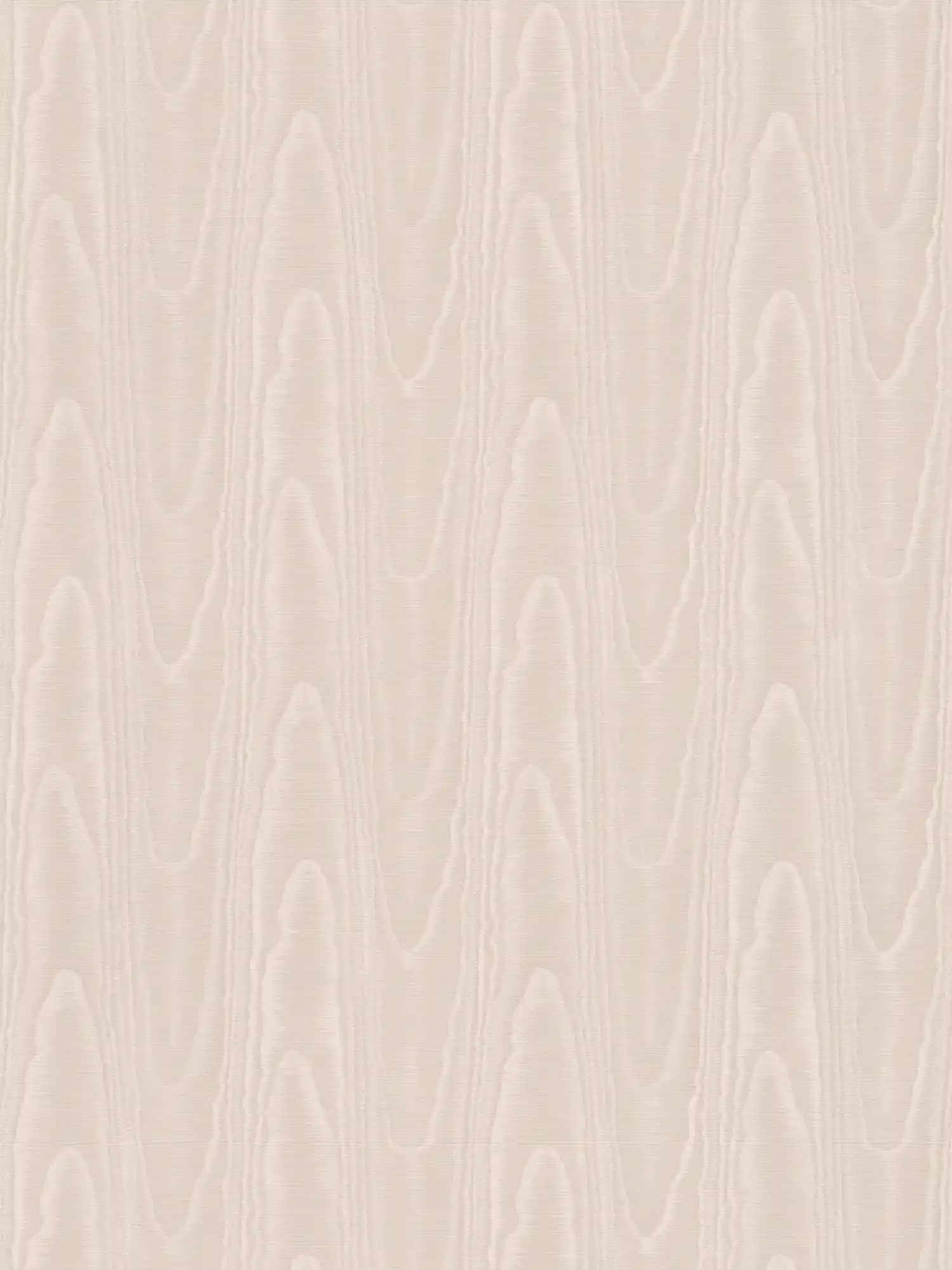 Cream non-woven wallpaper moiré effect & textile texture
