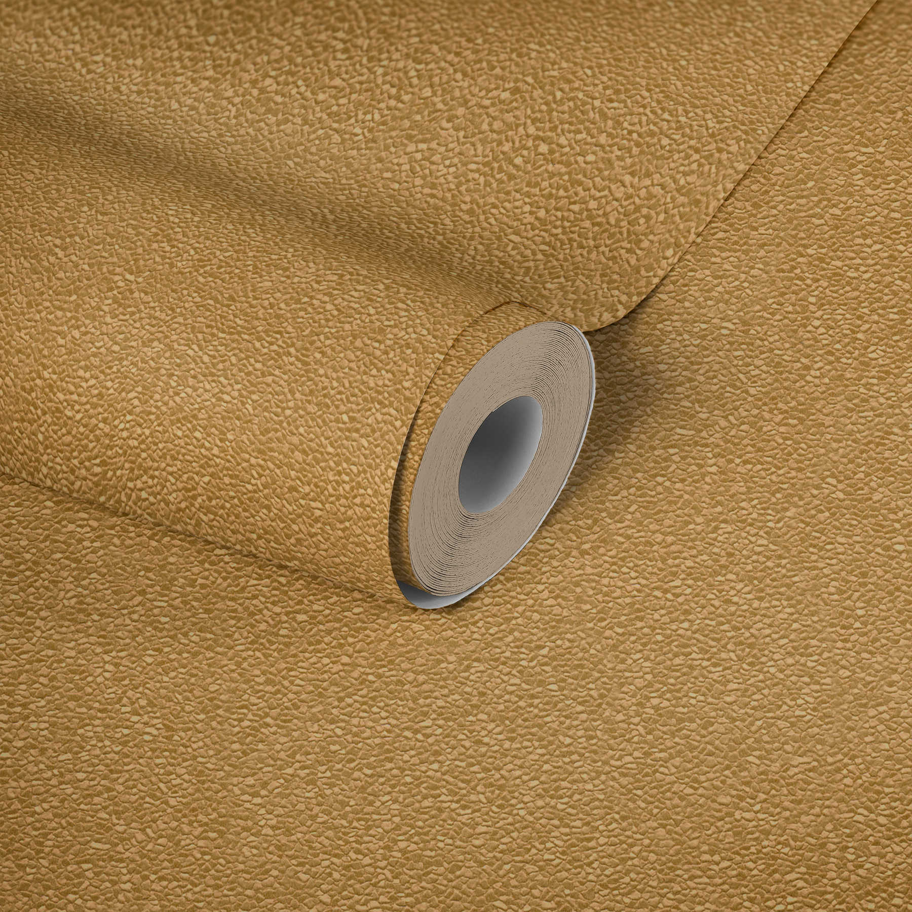             Golden wallpaper non-woven with nugget texture pattern
        