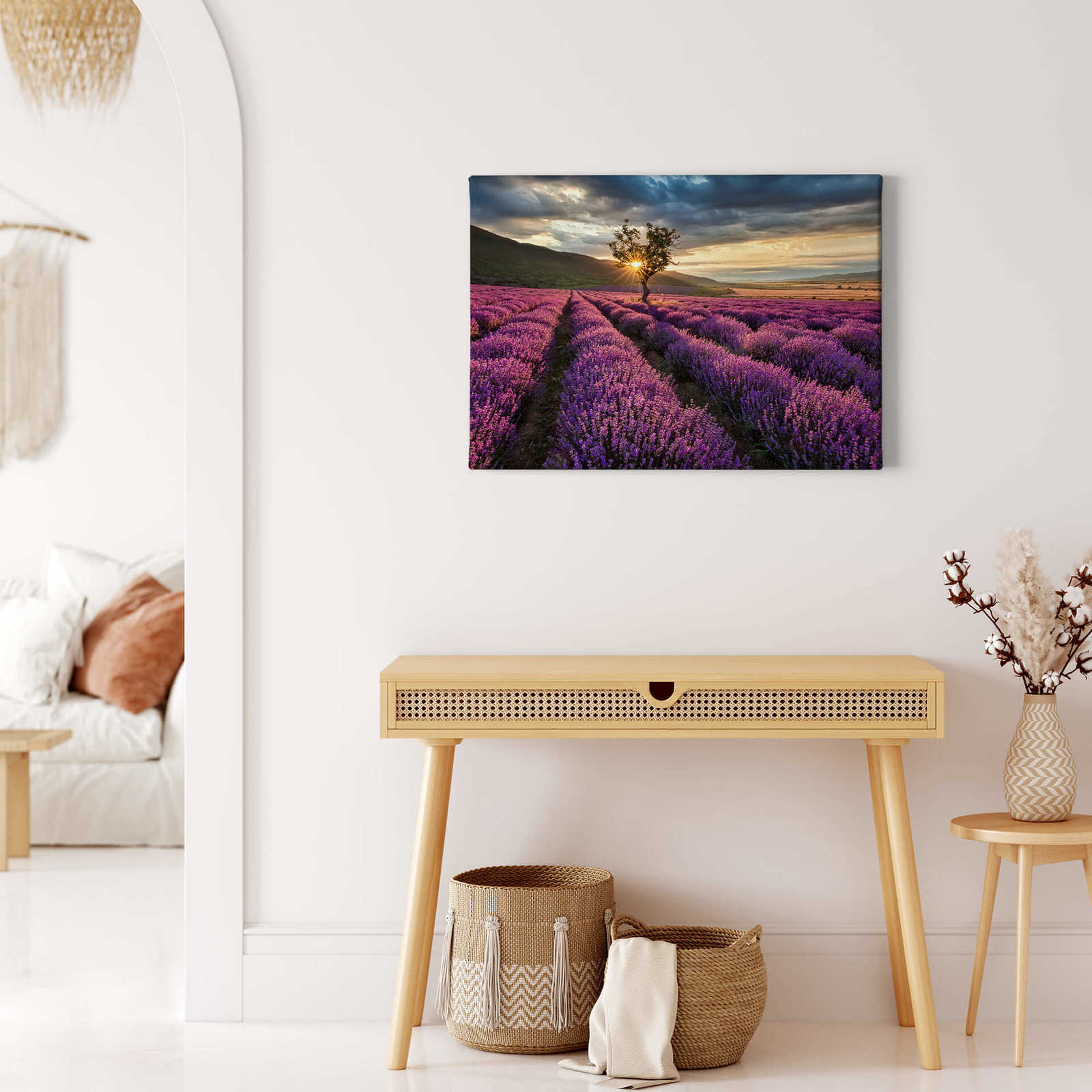             Frankrijk Canvas schilderij Lavendel in de Provence - 0.70 m x 0.50 m
        