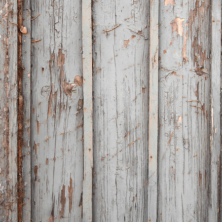 Photo wallpaper wood look shabby chic design with used look
