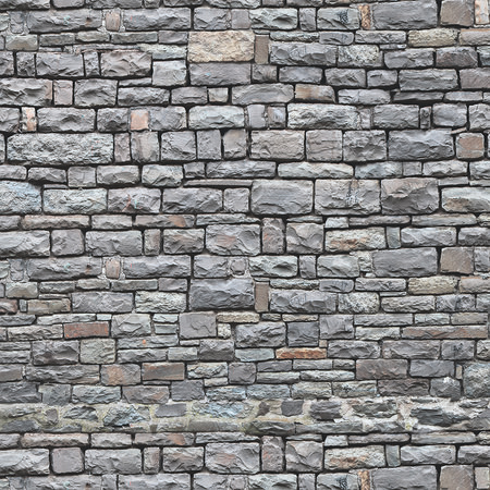 Photo wallpaper with rustic stones - grey
