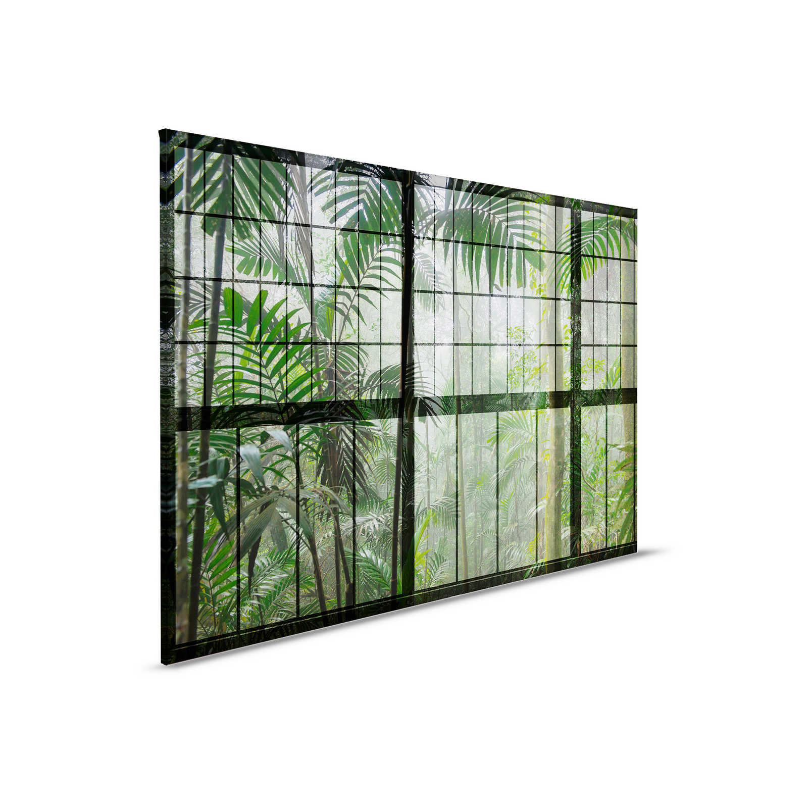         Rainforest 1 - Loft window canvas painting with jungle view - 0.90 m x 0.60 m
    