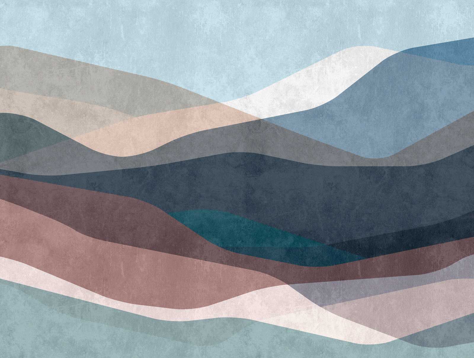             Papel pintado novedad - paisaje de papel pintado con motivo abstracto con estructura de yeso
        