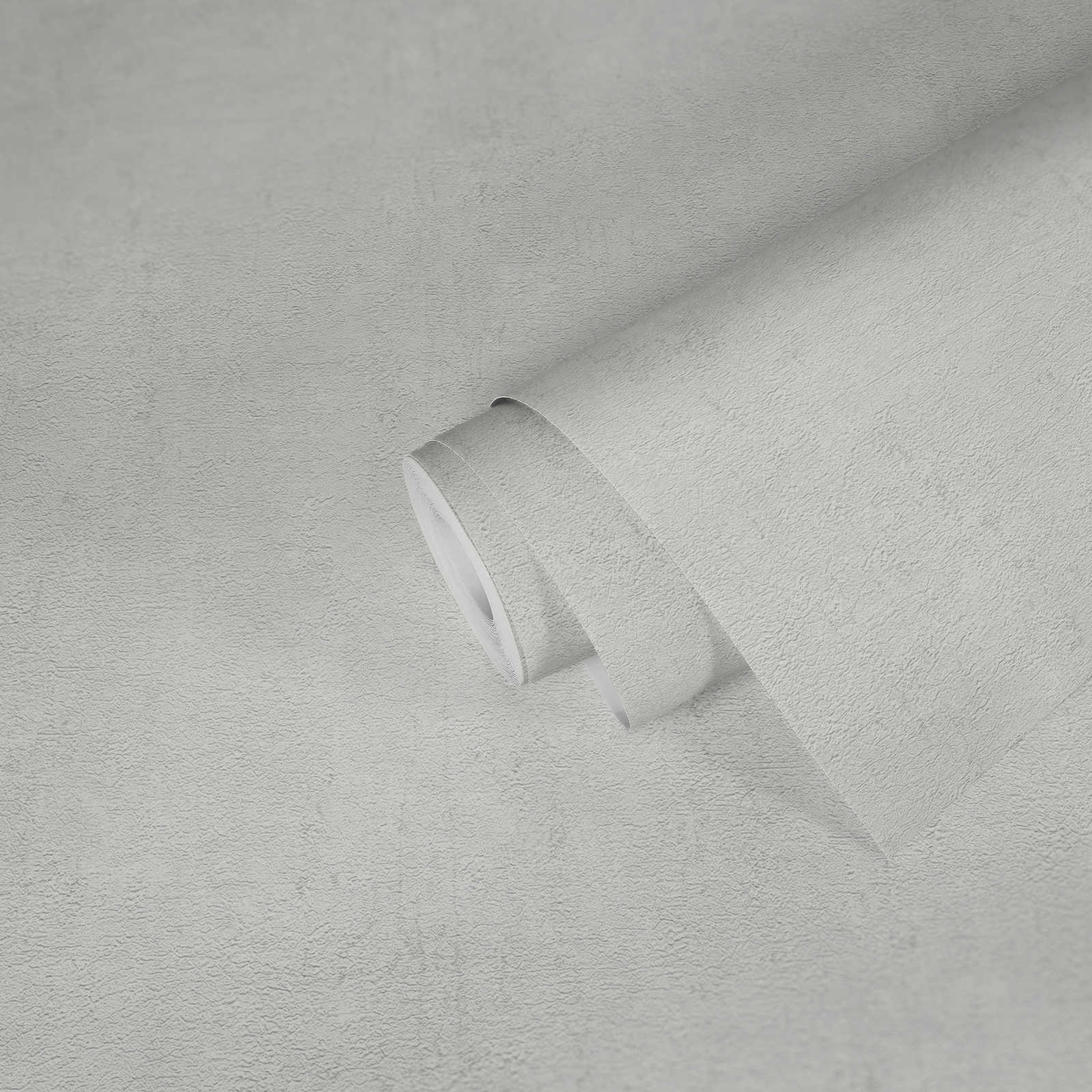             Non-woven wallpaper plain with matt-gloss effect - grey, white
        