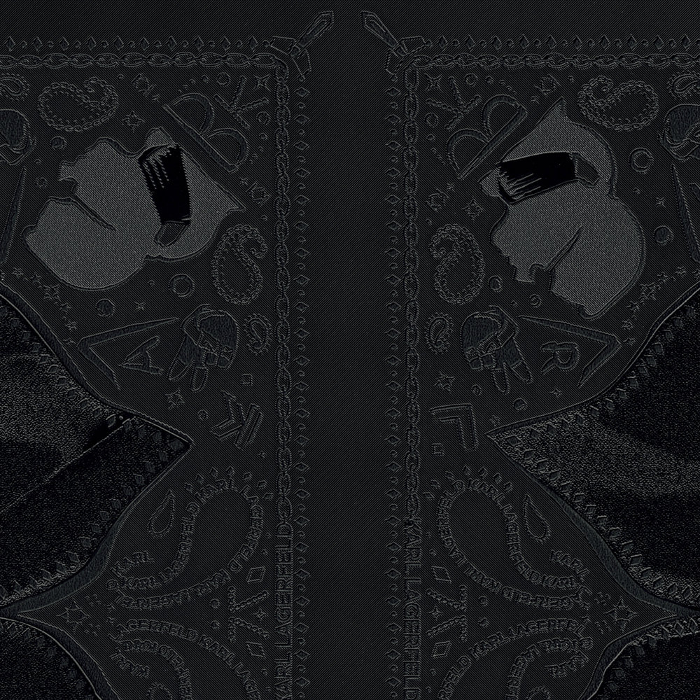             Wallpaper Karl LAGERFELD tie pattern - Black
        