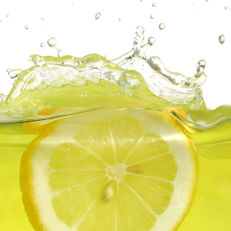Carta da parati Lemon in the Water - Materiali non tessuto testurizzato
