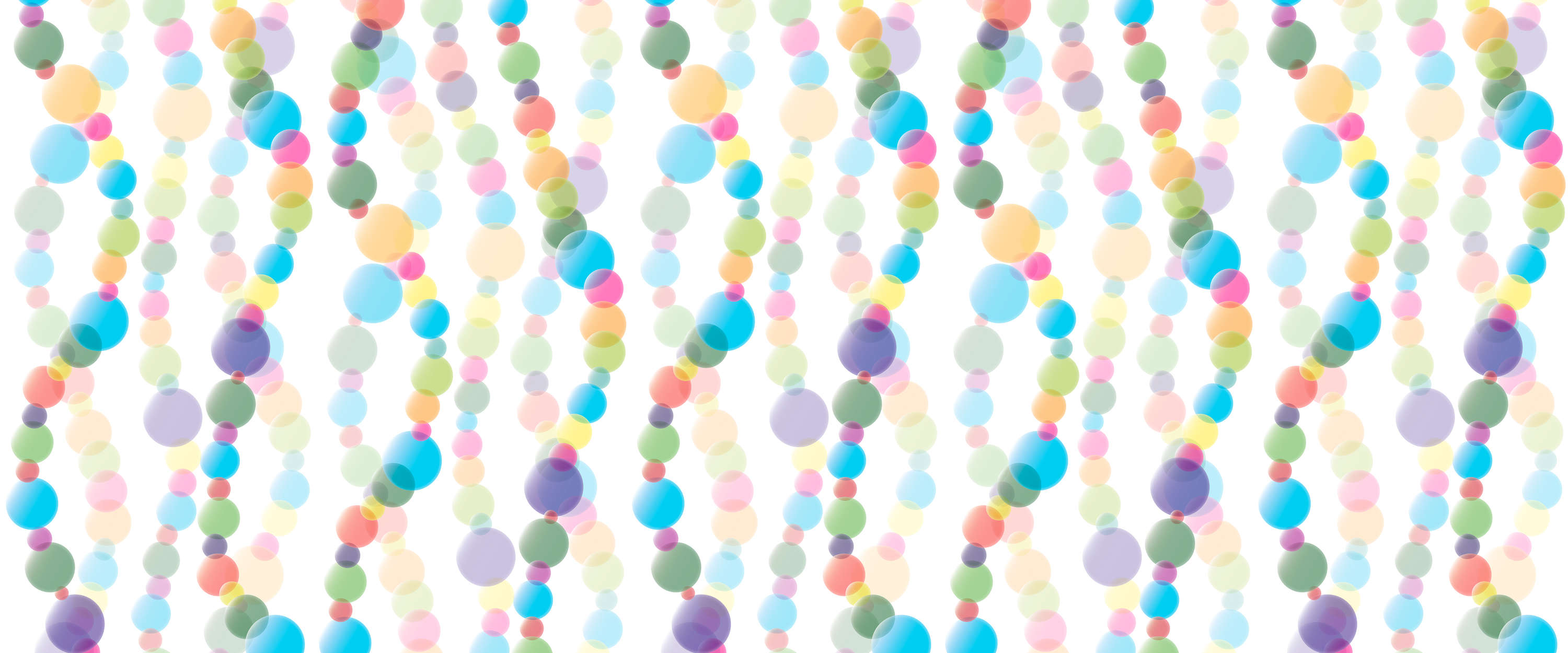             Colorful photo wallpaper dots chain in curved lines
        