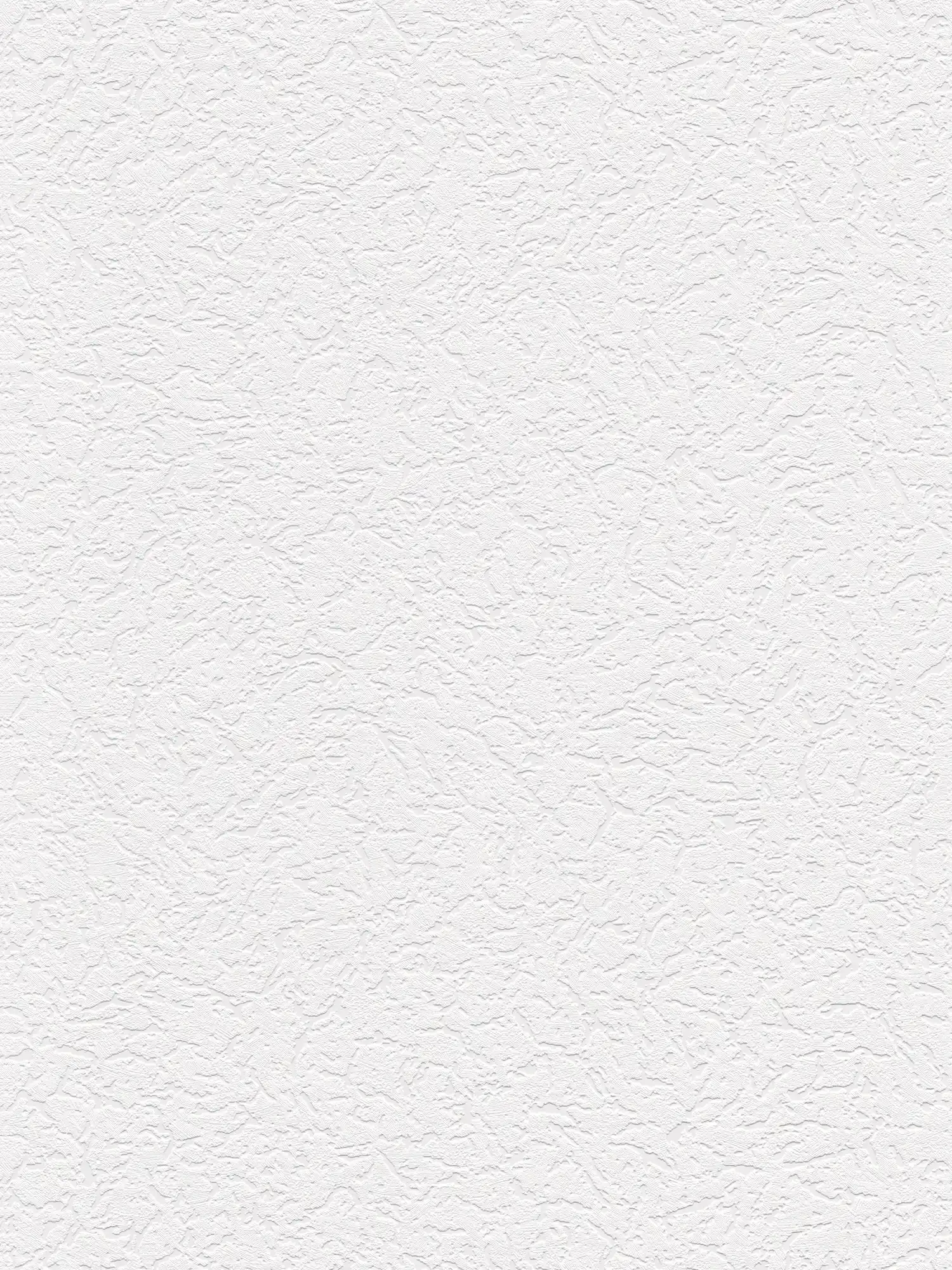 Rough plaster wallpaper with texture pattern classic design - white
