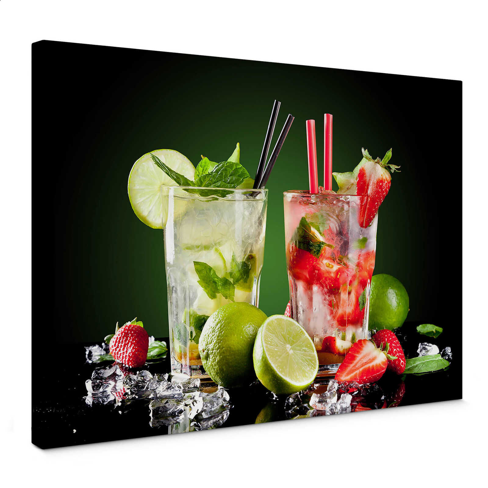         Bar canvas print fruit cocktails in a glass
    