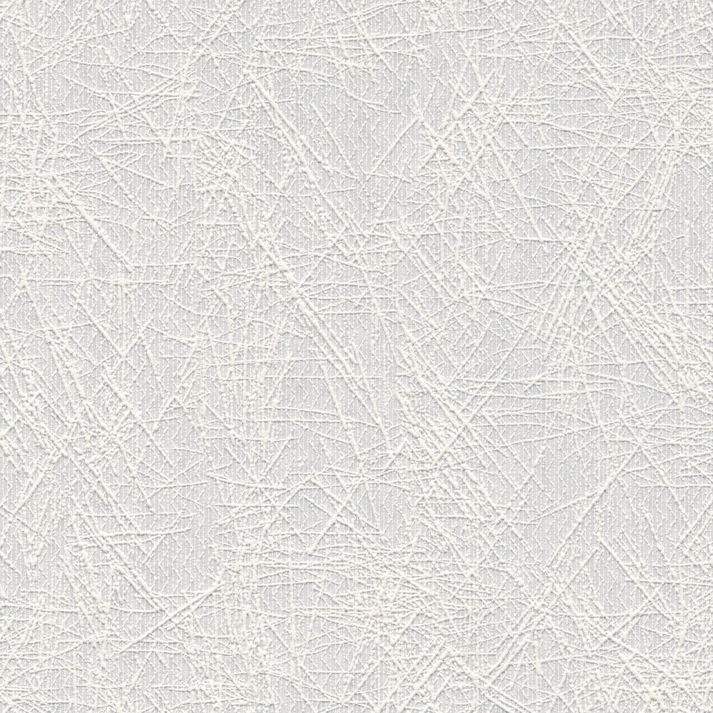             Papel pintado liso con textura de líneas - blanco
        