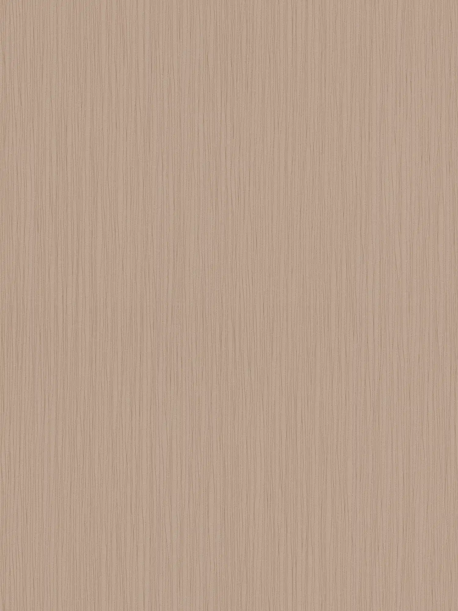 Brown wallpaper with metallic lines & embossed pattern

