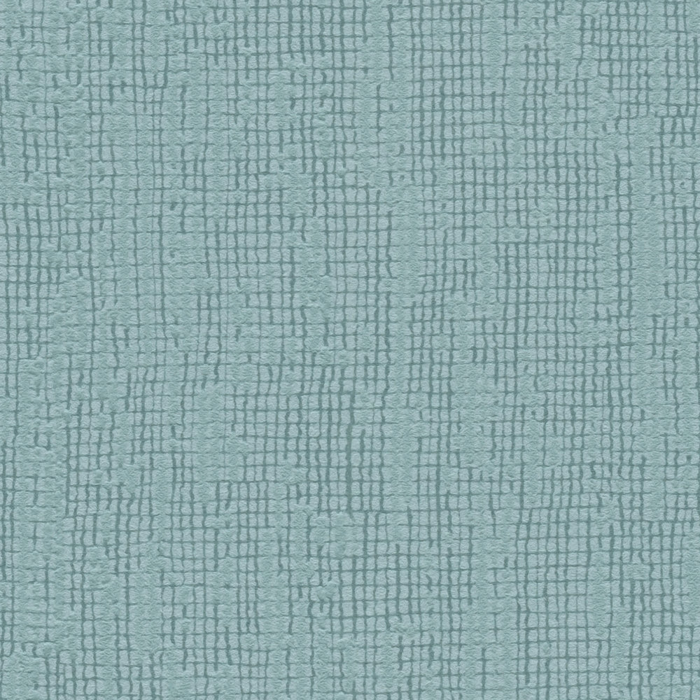            Lichtblauw behang monochroom met textuurdetails, Scandi stijl
        