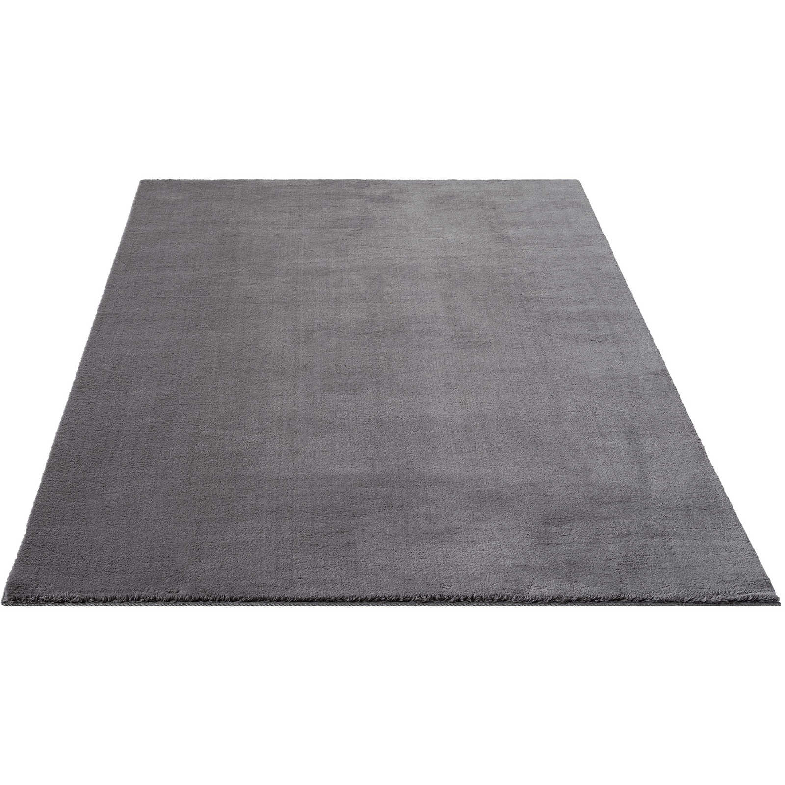 Fluffy high pile carpet in anthracite - 340 x 240 cm
