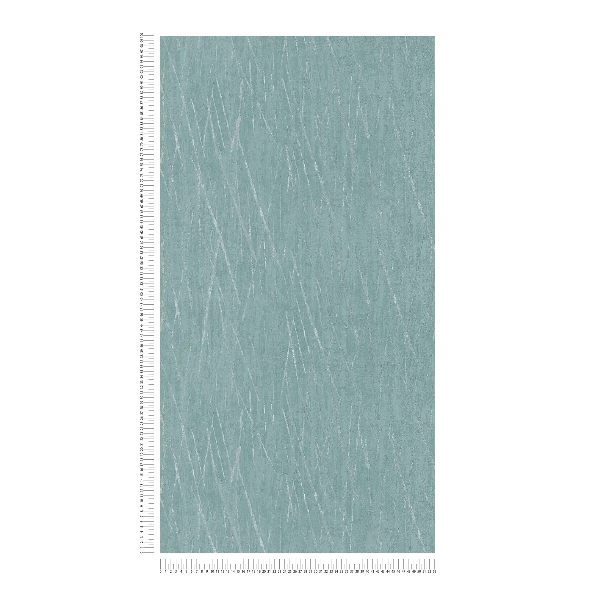             Papel pintado con textura y colores metálicos - azul, verde, plata
        