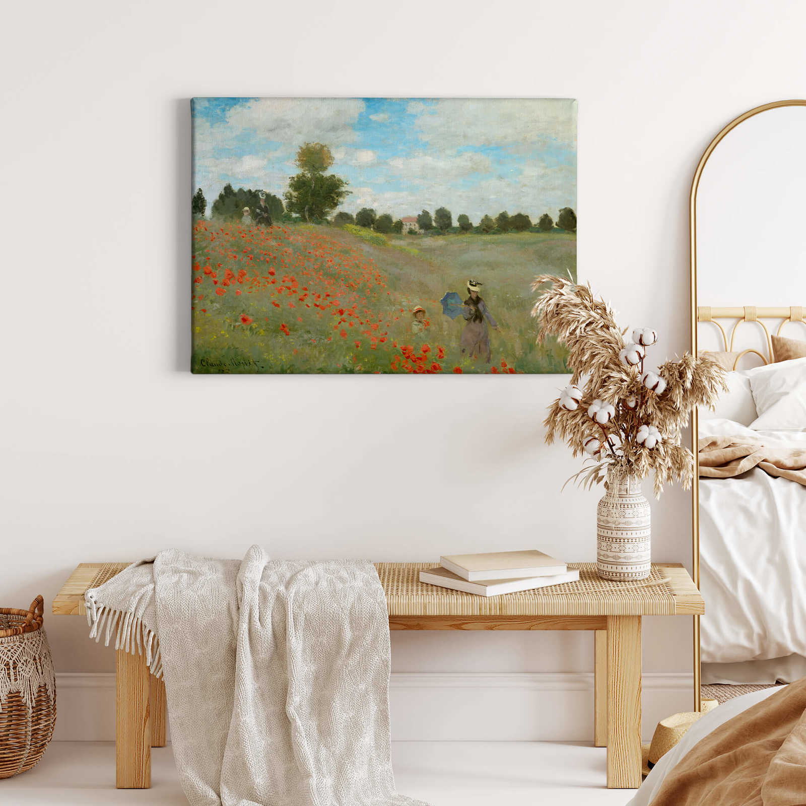             Monet canvas print "Poppy field near argenteuil"
        