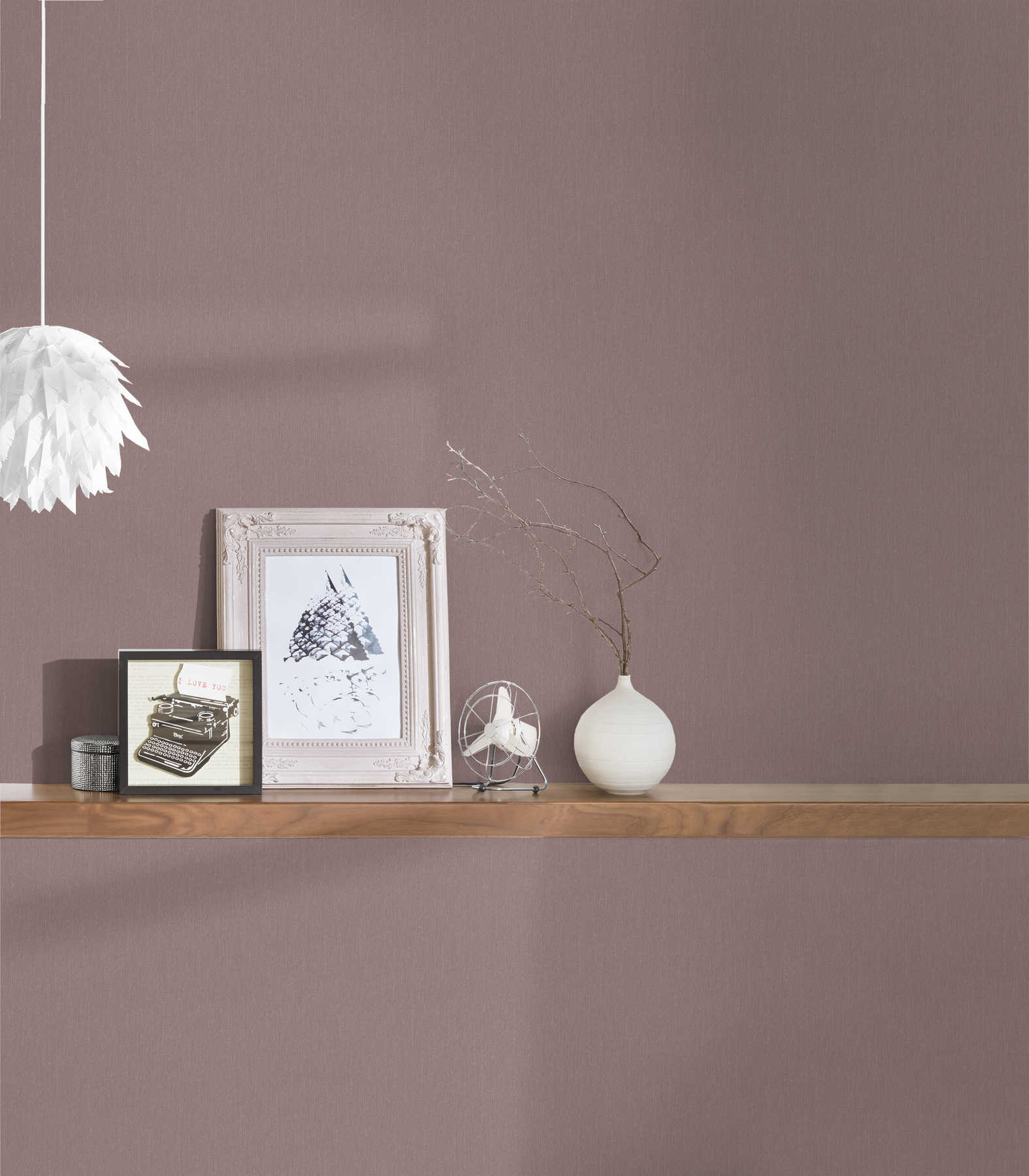             Wallpaper lilac grey monochrome & matte - grey, pink
        