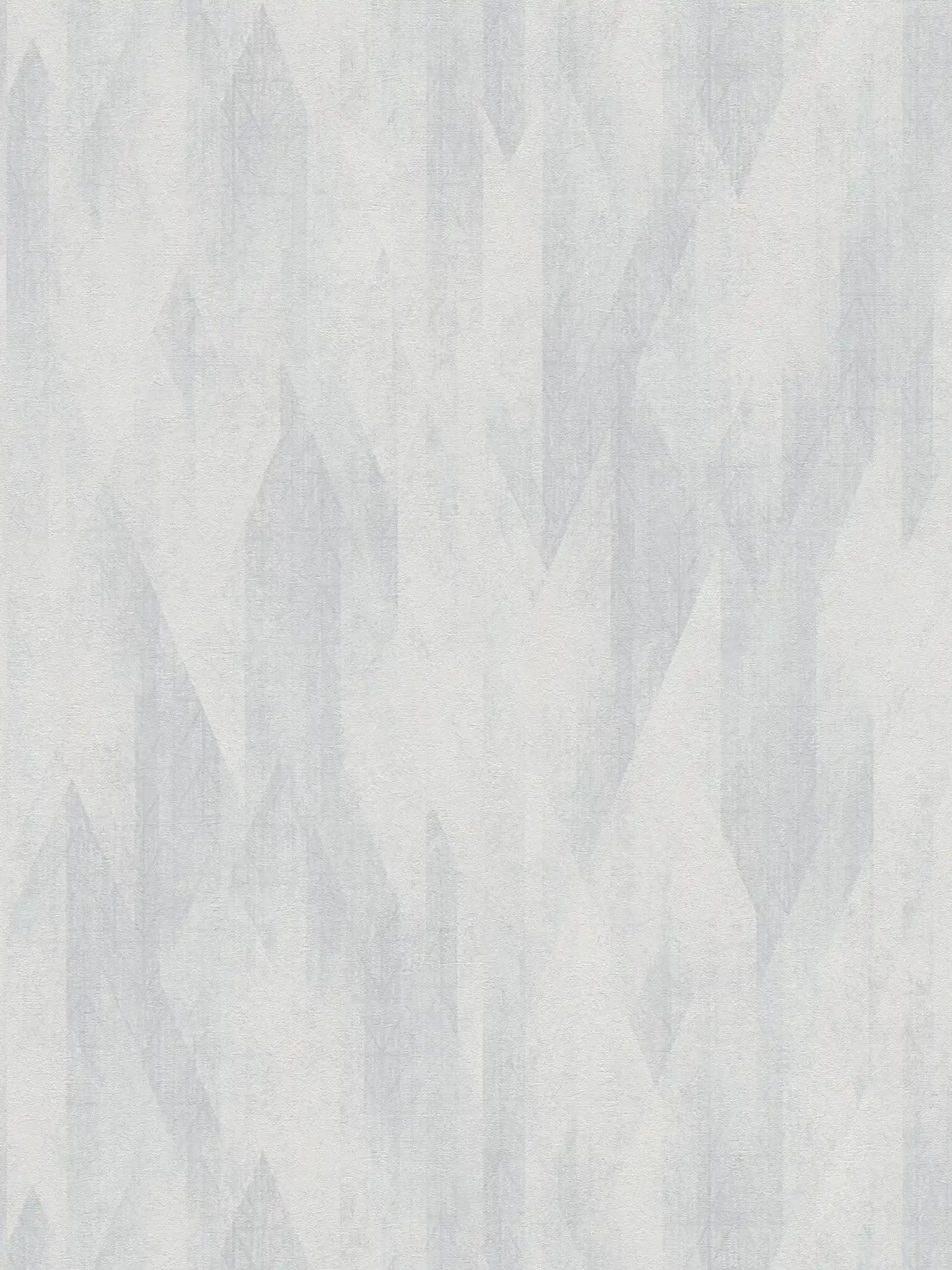 Papel pintado tejido-no tejido con sutiles rombos - gris, blanco
