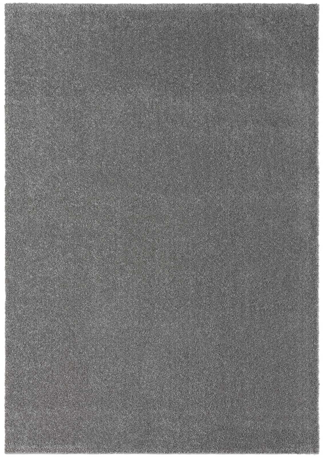             Pluizig kortpolig tapijt in grijs - 230 x 160 cm
        