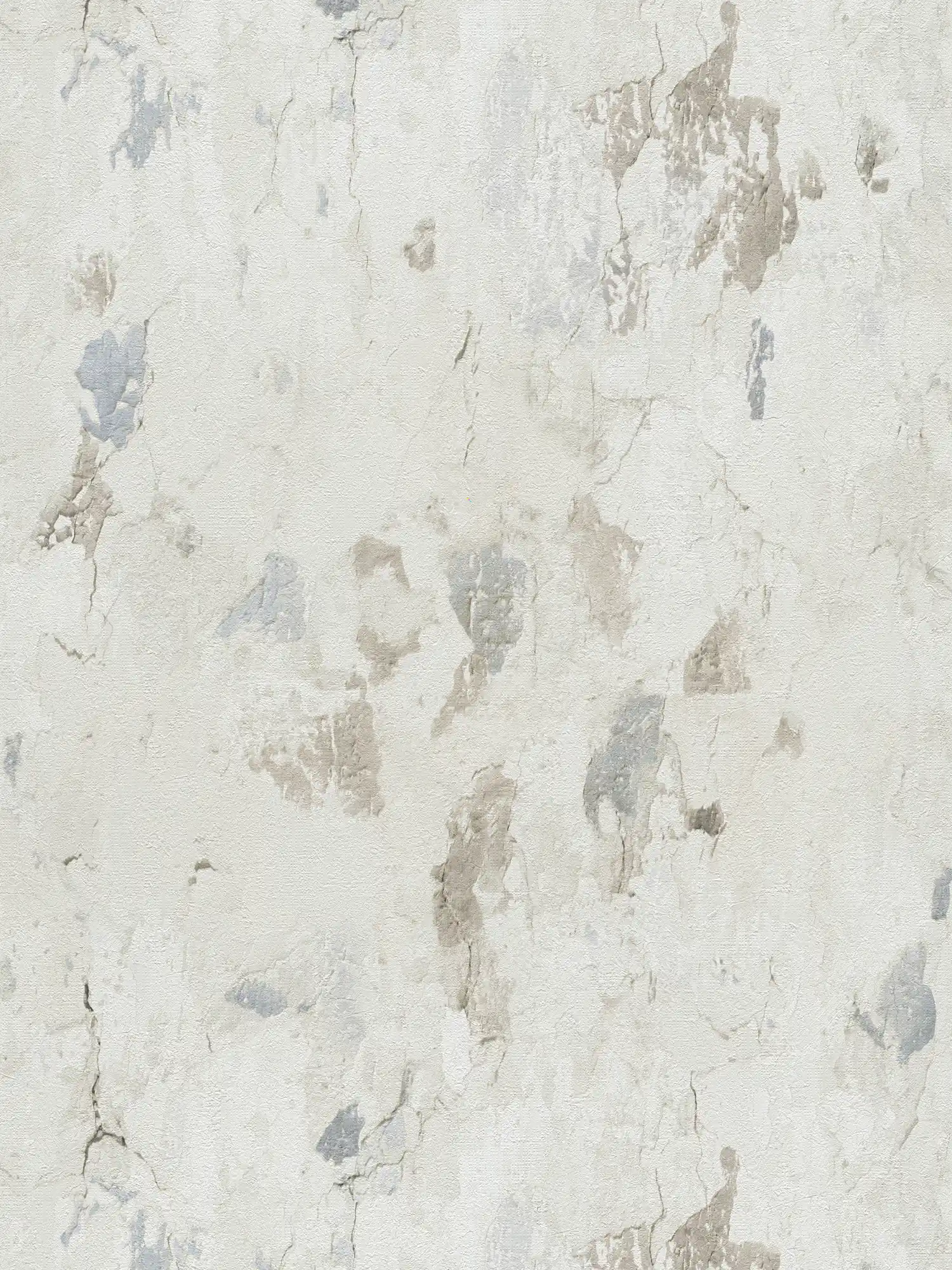         Wallpaper with plaster look in modern industrial style - cream, grey
    
