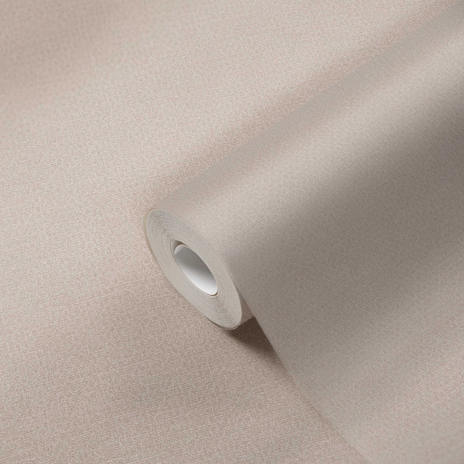             Carta da parati in tessuto non tessuto con motivo a pois ed effetto lucido senza PVC - Beige, Grigio
        