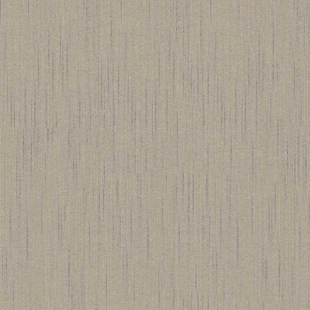             Papel pintado de diseño textil de color gris-marrón con motivos moteados
        