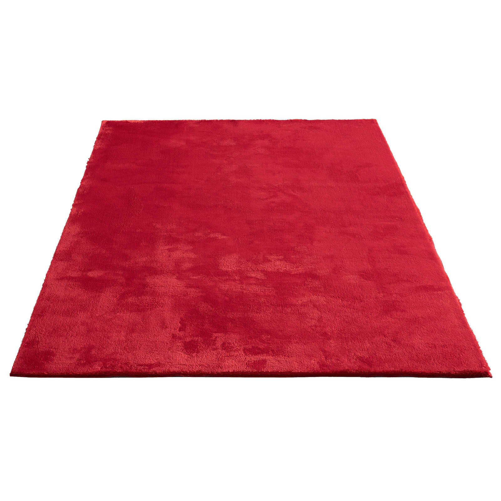 Extra soft high pile carpet in red - 290 x 200 cm
