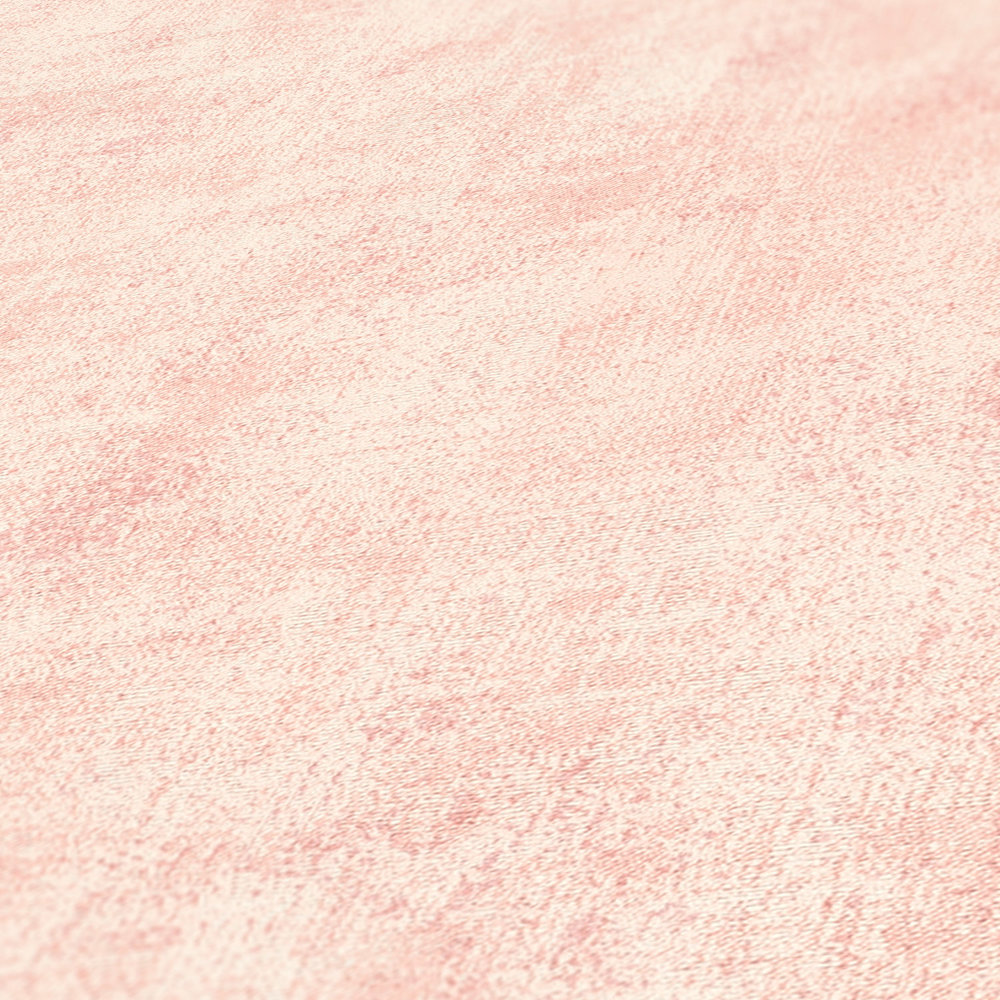             Effen behang met subtiele structuur - roze
        