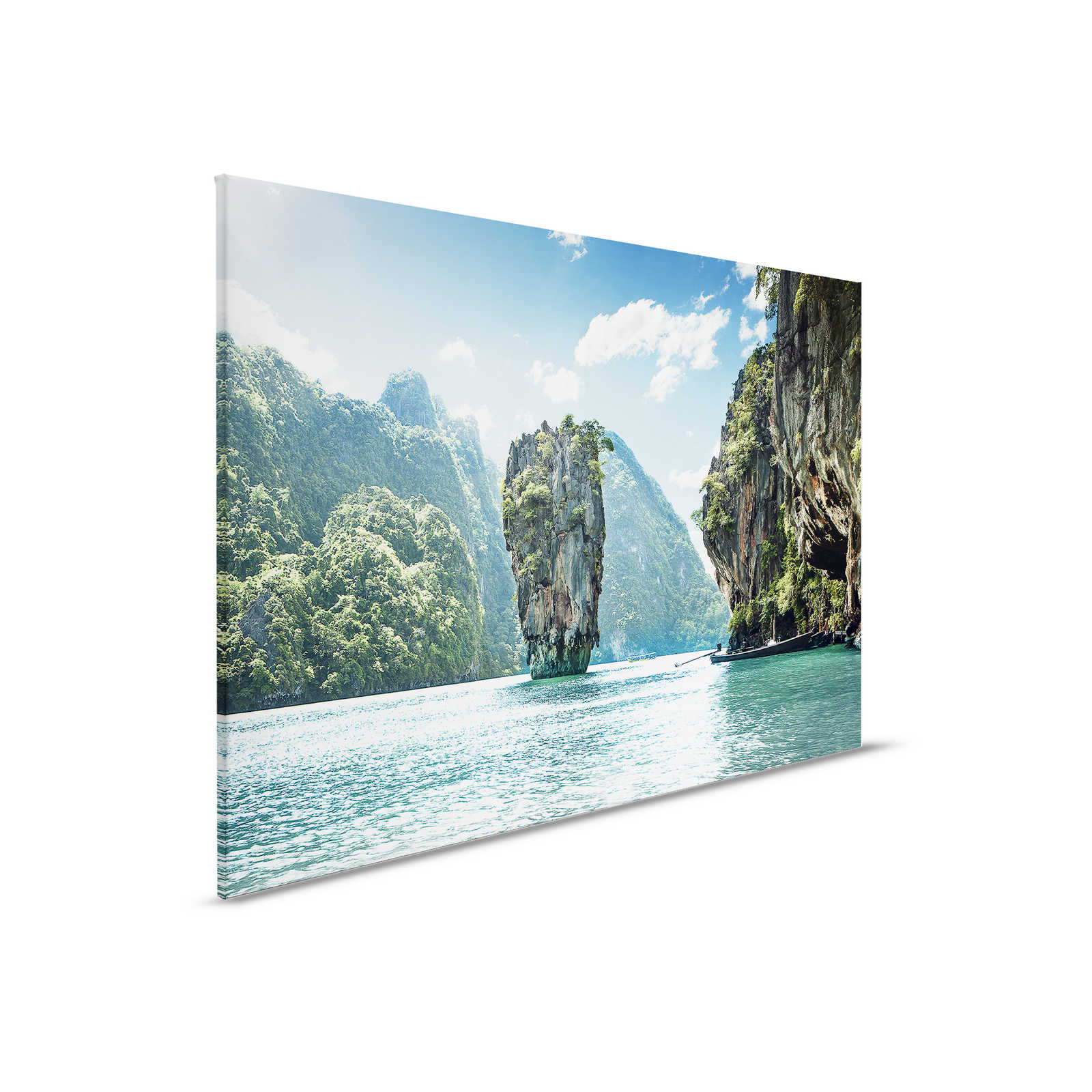         Canvas painting with paradise view of mountain landscape in Thailand - 0.90 m x 0.60 m
    