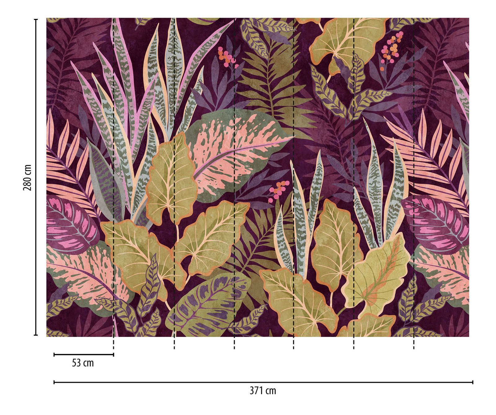             Wallpaper novelty | motif wallpaper XXL leaves in Scandi style
        
