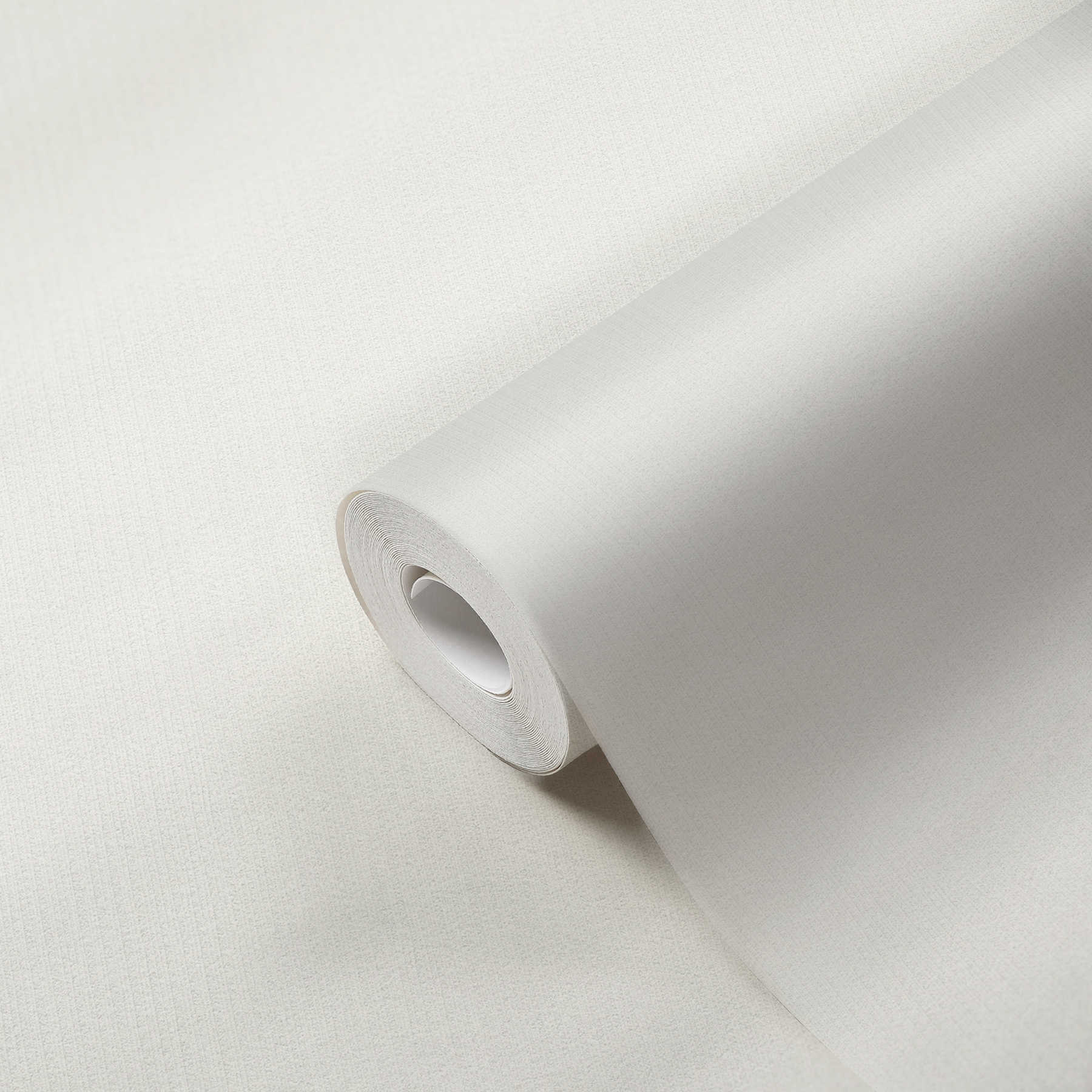             Papier peint uni blanc avec motif structuré ligné
        