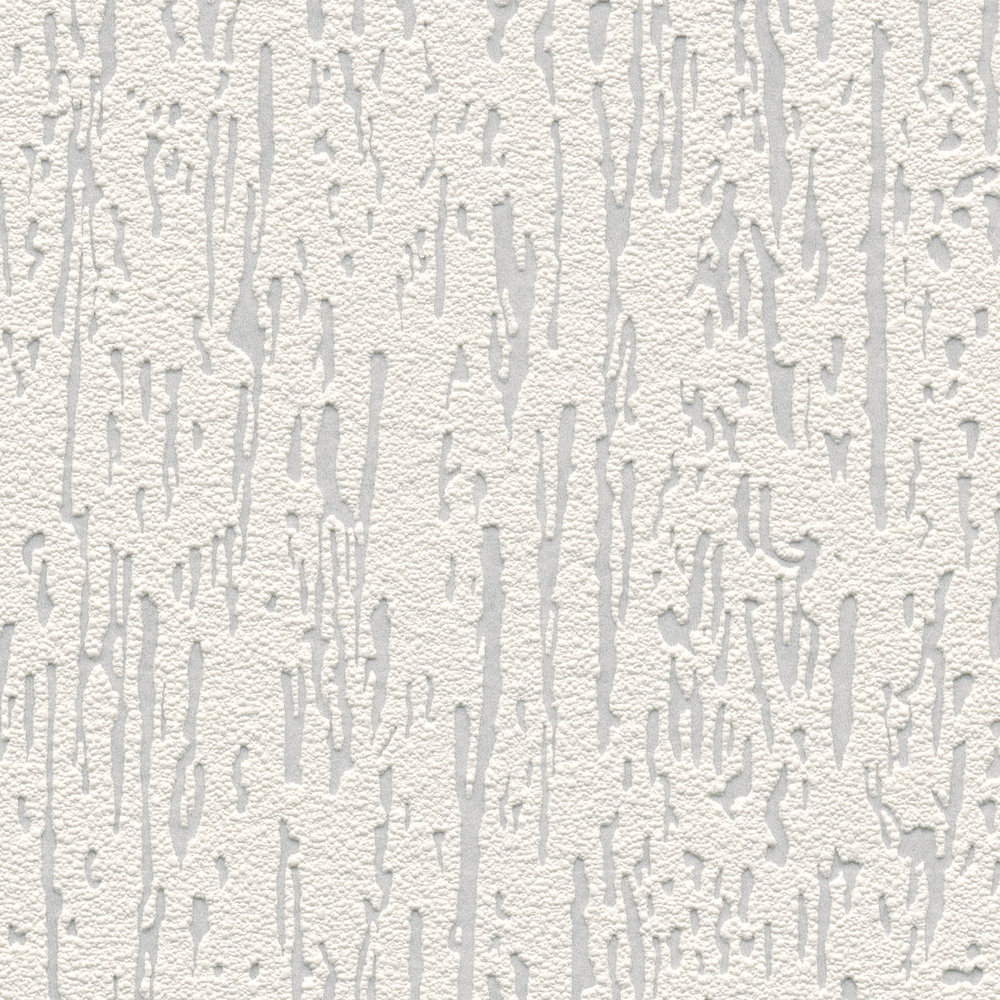             Papel pintado no tejido de aspecto rugoso - pintable, blanco
        
