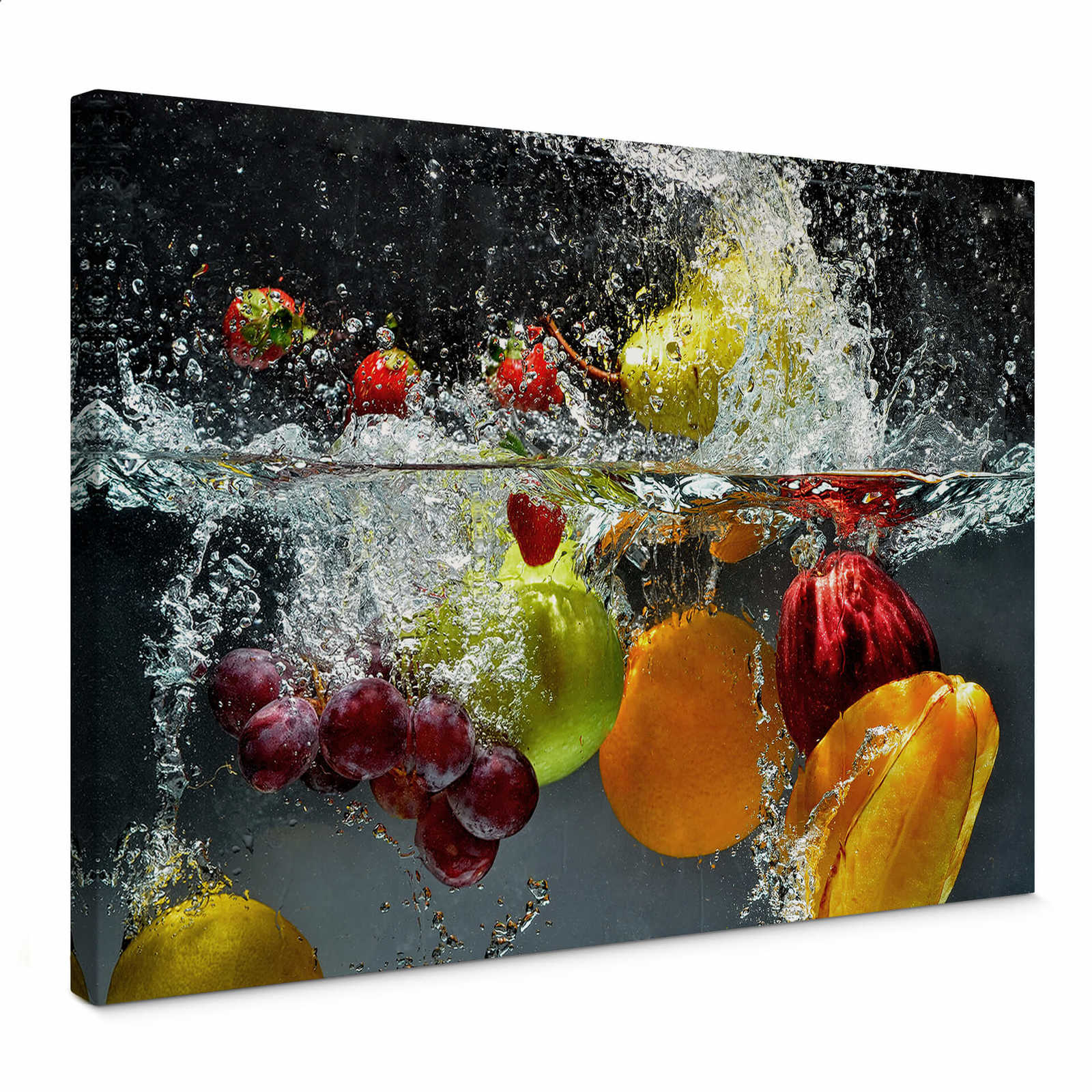         Canvas print fresh fruit in a water bath, colourful
    