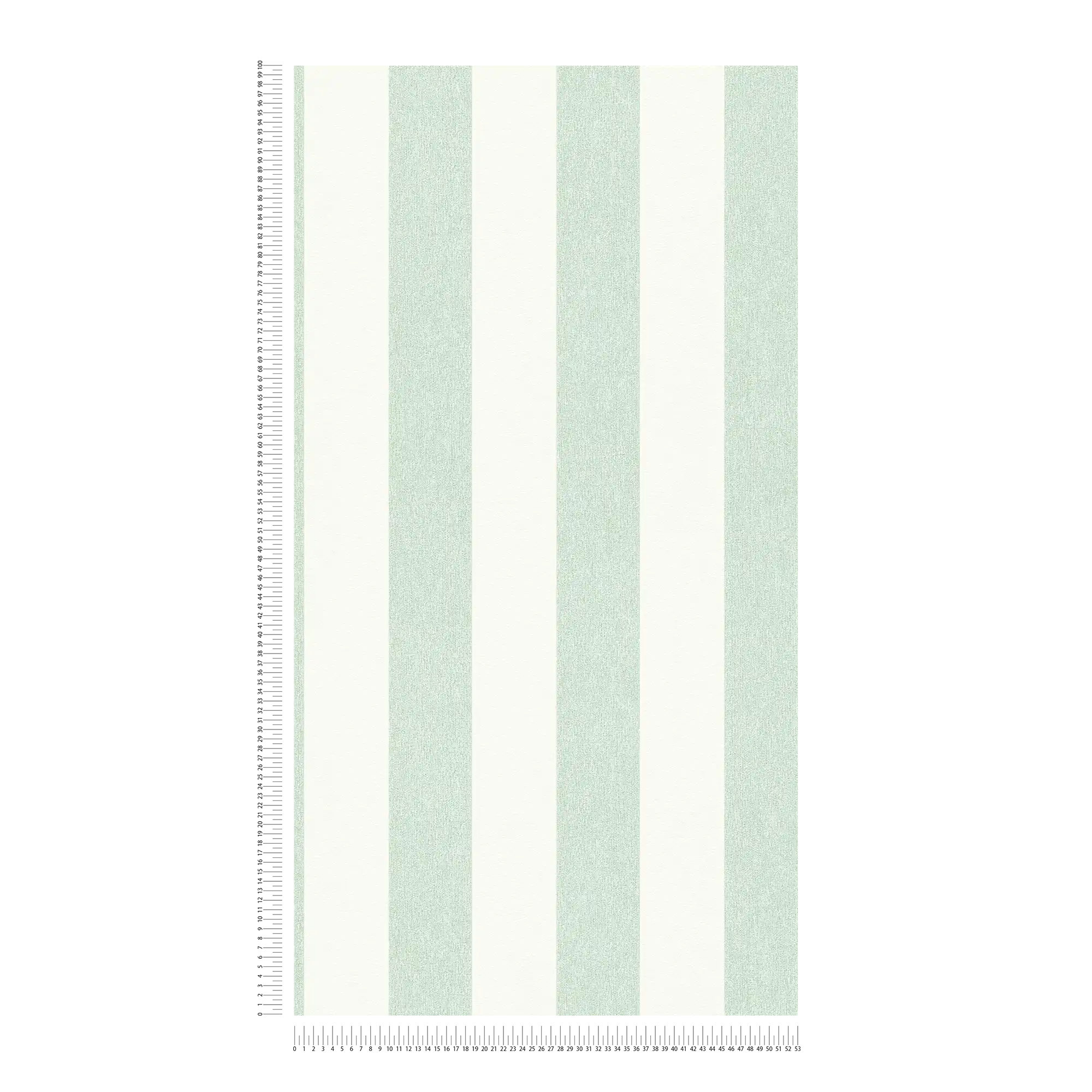             Papier peint intissé à rayures aspect structuré & mat - vert, blanc
        