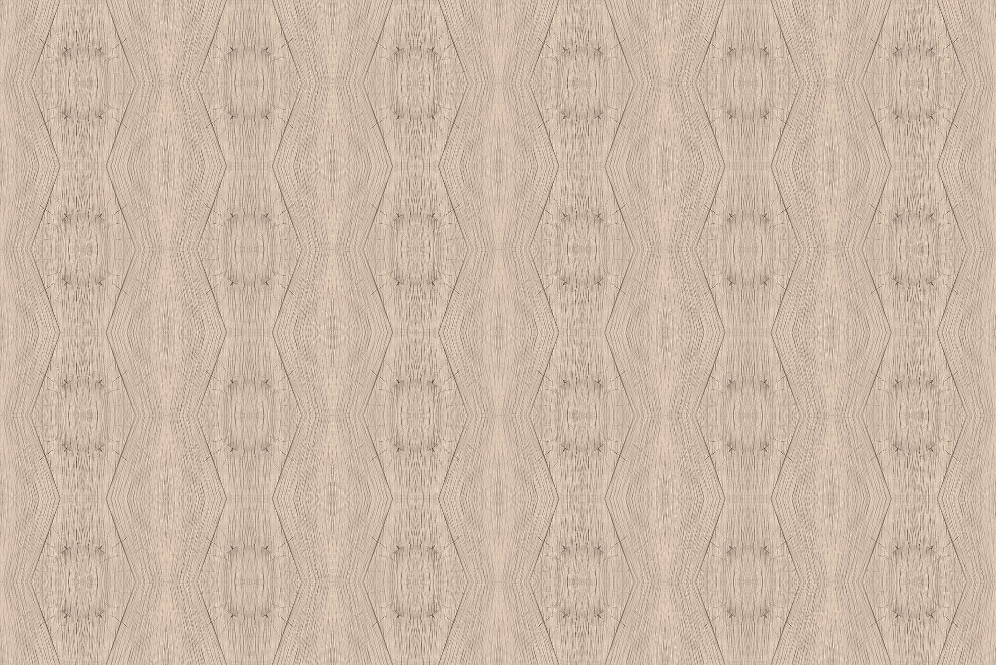             Papier peint graphique avec motif kaléidoscope Beige sur intissé lisse mat
        