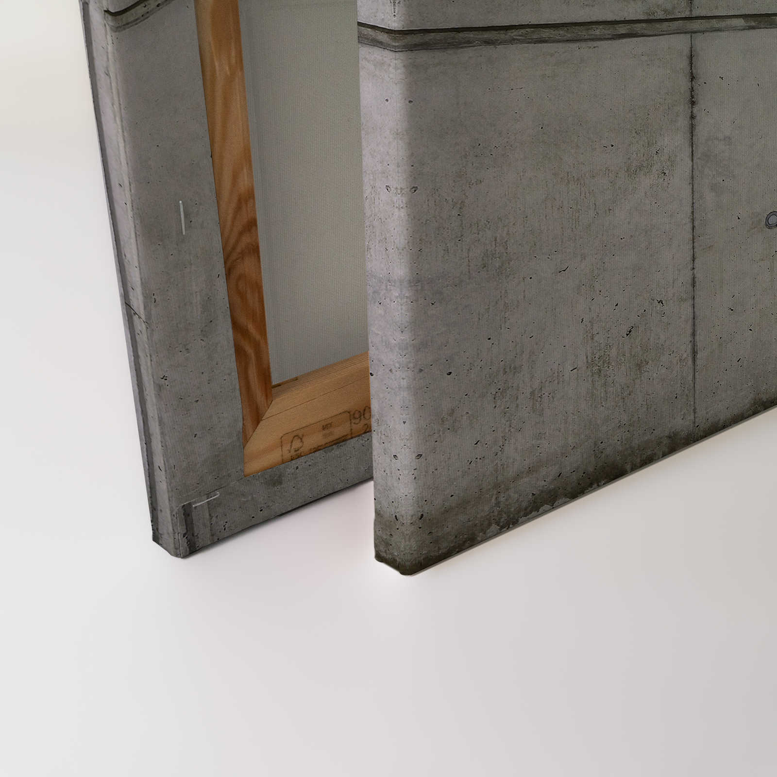             Tableau toile Béton coffré 3D aspect usé - 1,20 m x 0,80 m
        