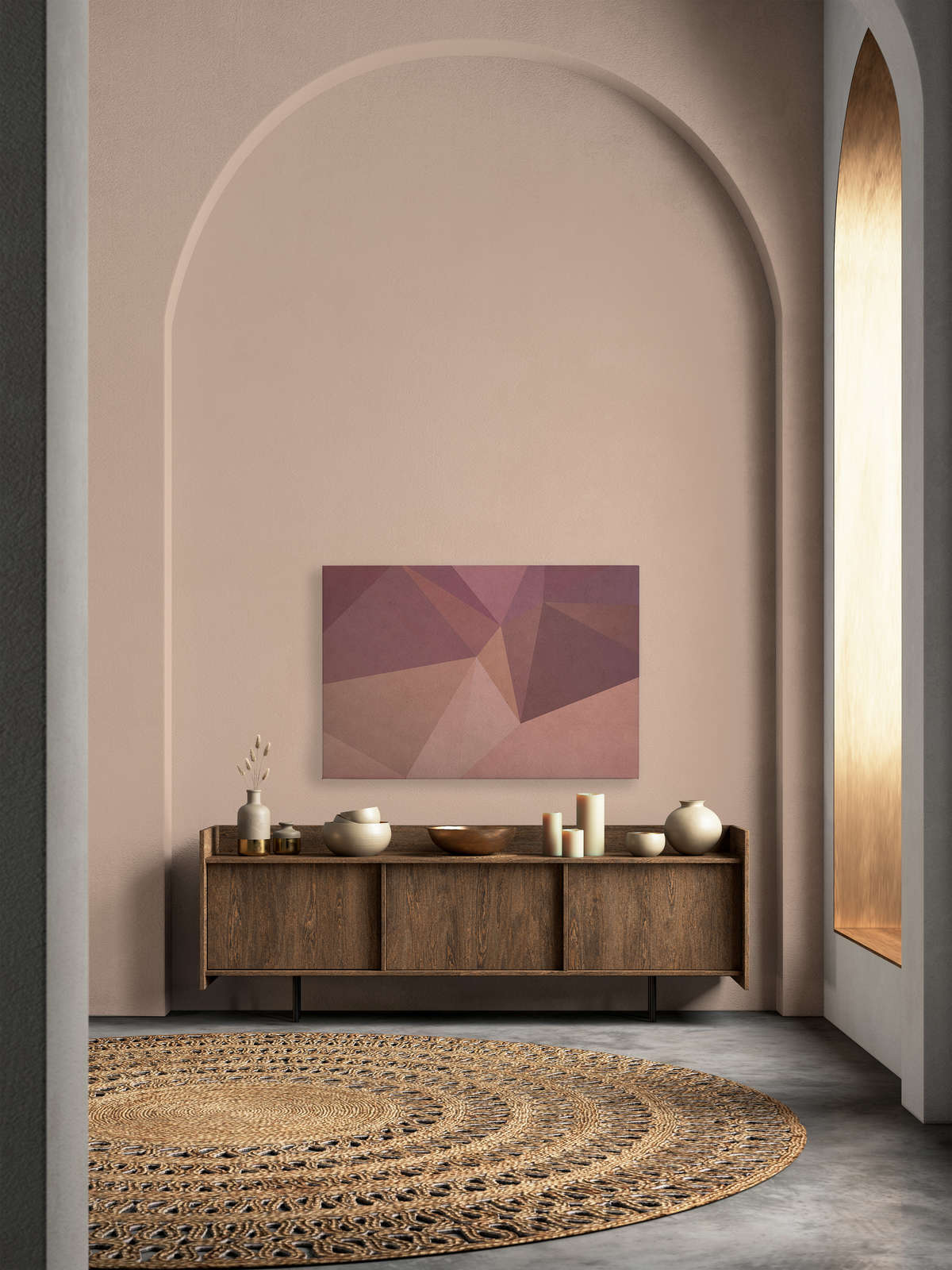             Tableau toile 3D optique géométrique | orange, violet - 1,20 m x 0,80 m
        