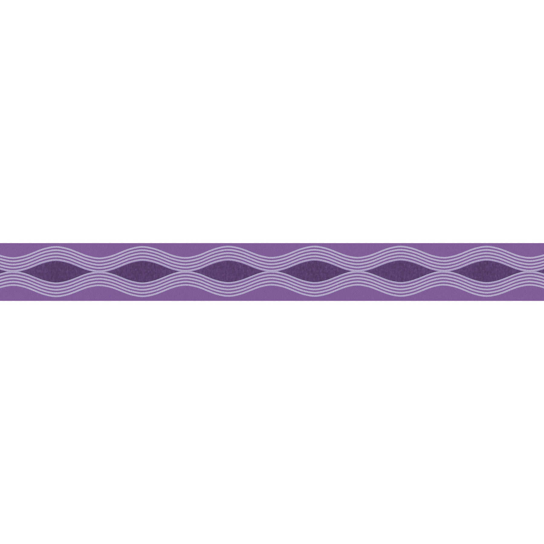         Purple border with graphic design and line pattern - Purple, White
    