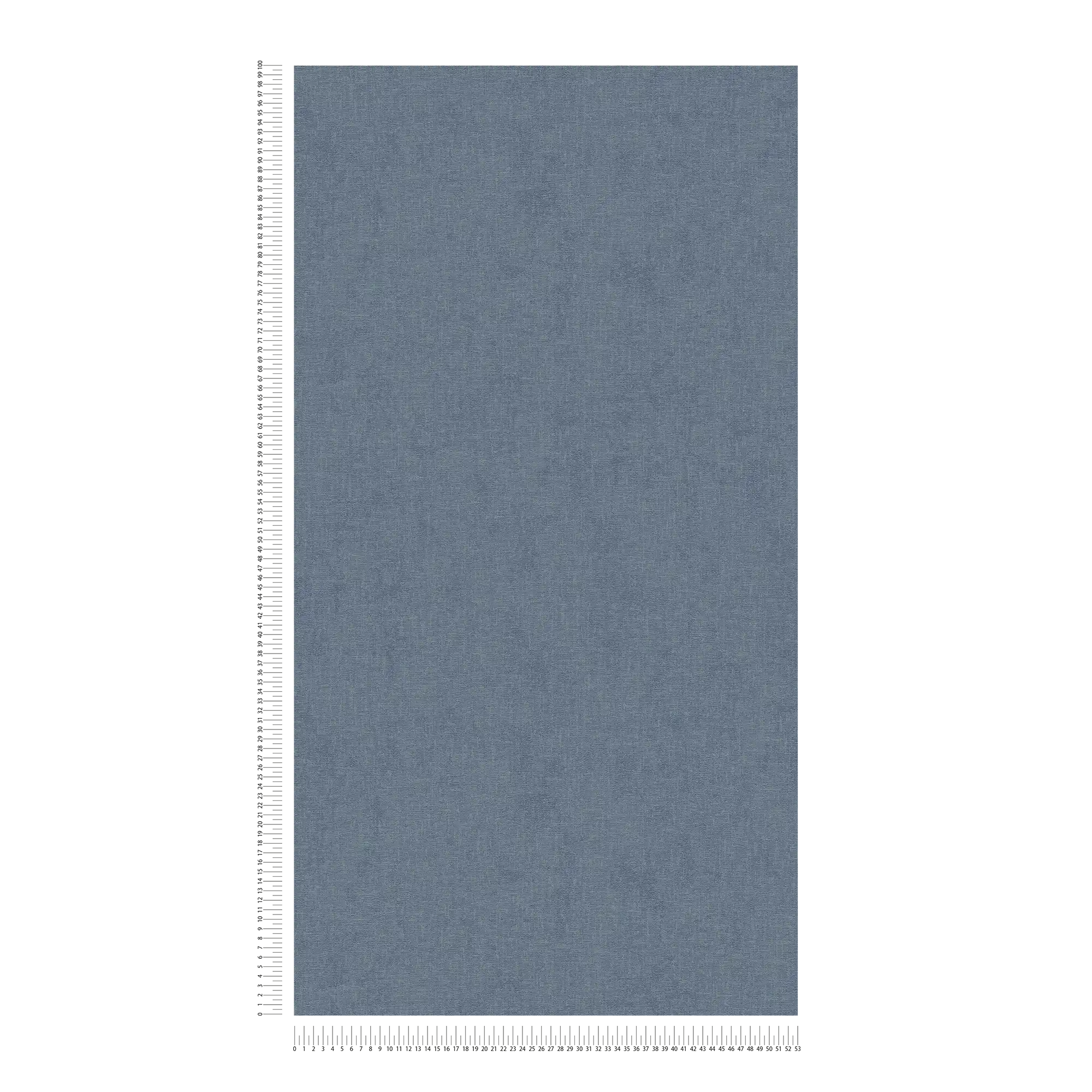             Papier peint uni chiné avec aspect textile - bleu
        