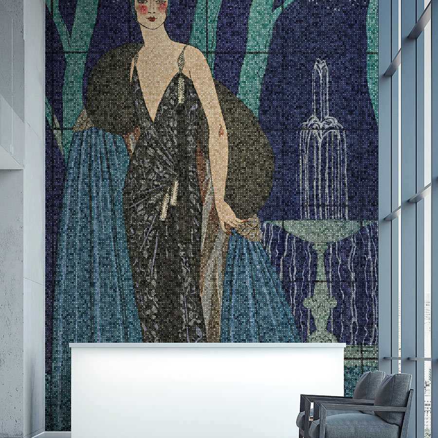Scala 3 - Art Deco Behang elegante vrouwen motief
