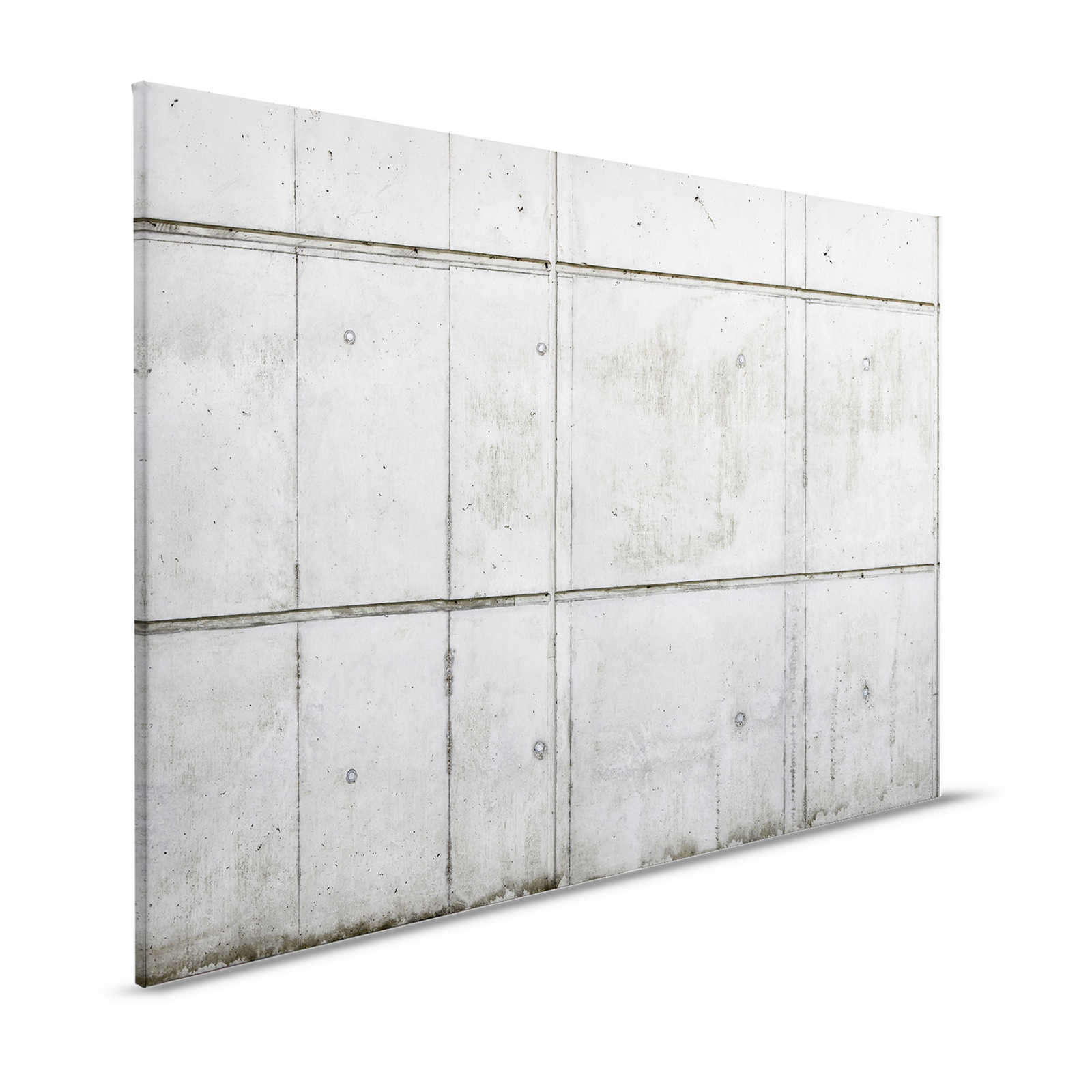 Canvas schilderij Sjaal beton 3D look in used look - 1,20 m x 0,80 m
