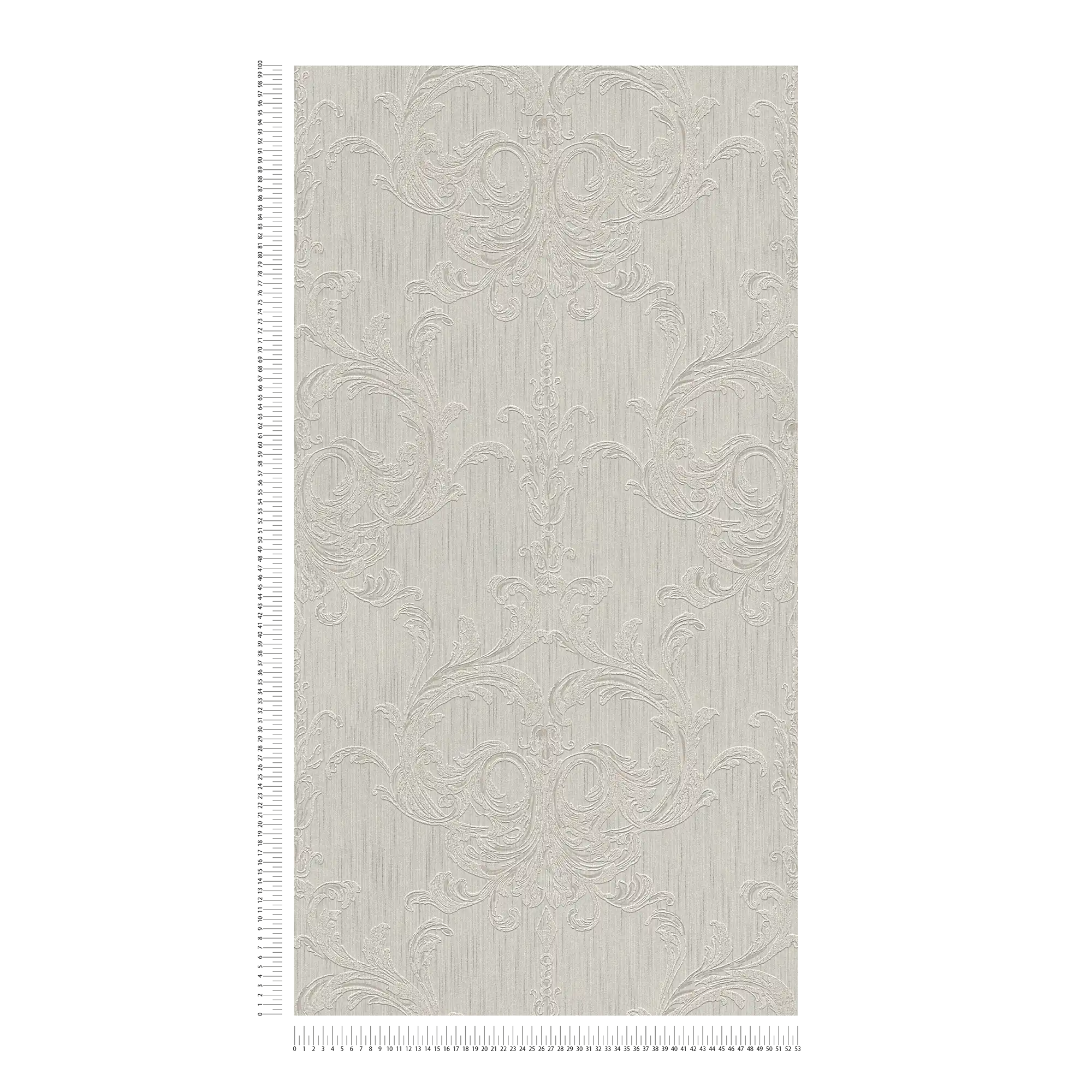             Filigraan ornamentbehang met structuurpatroon - beige
        
