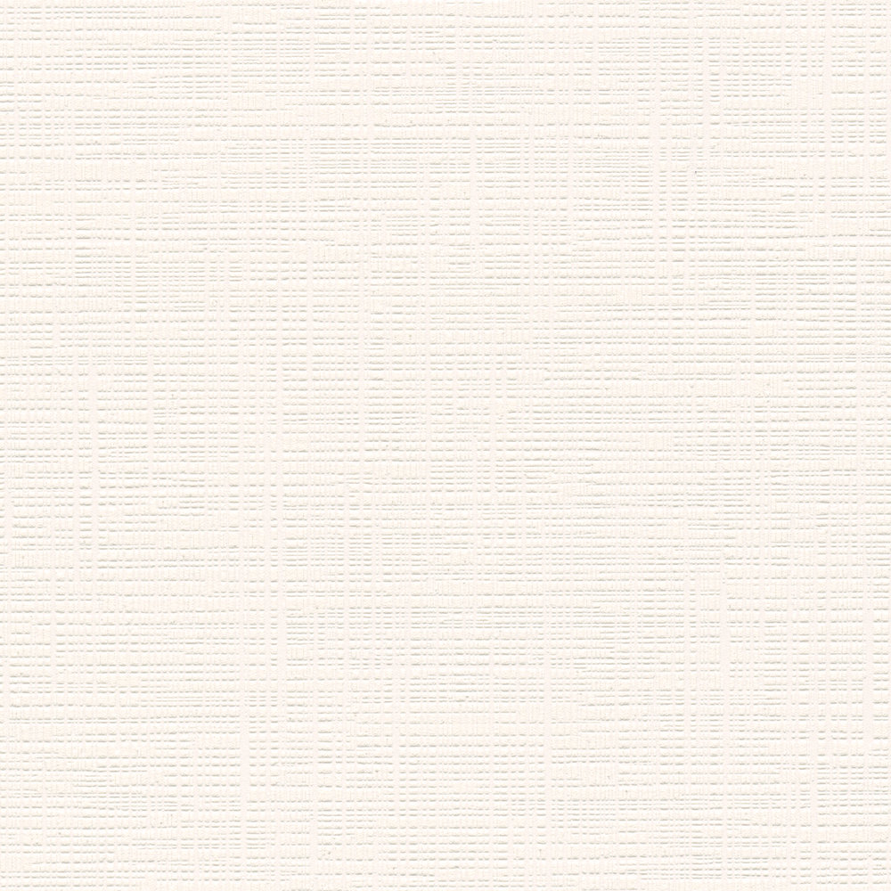             Papier peint Texture gaufré aspect tissé - Blanc
        