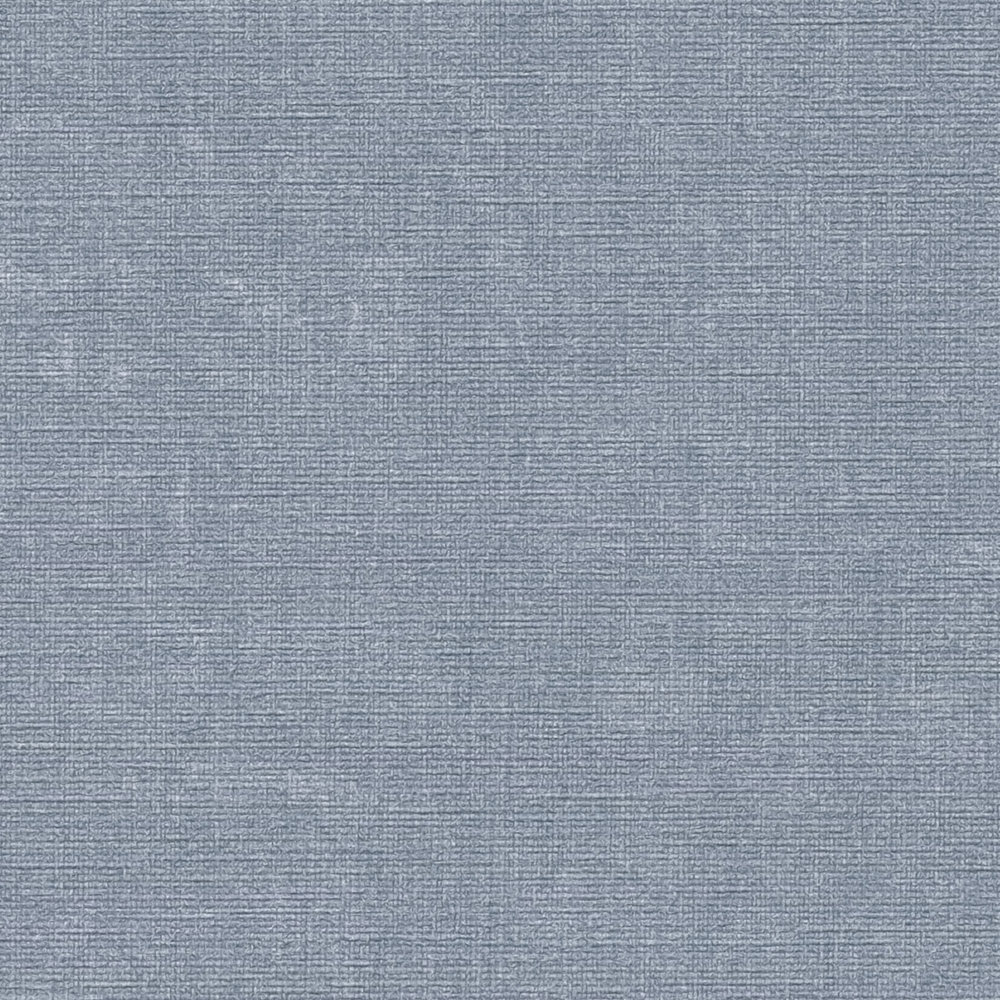             Papel pintado Melange liso con diseño de estructura - azul
        