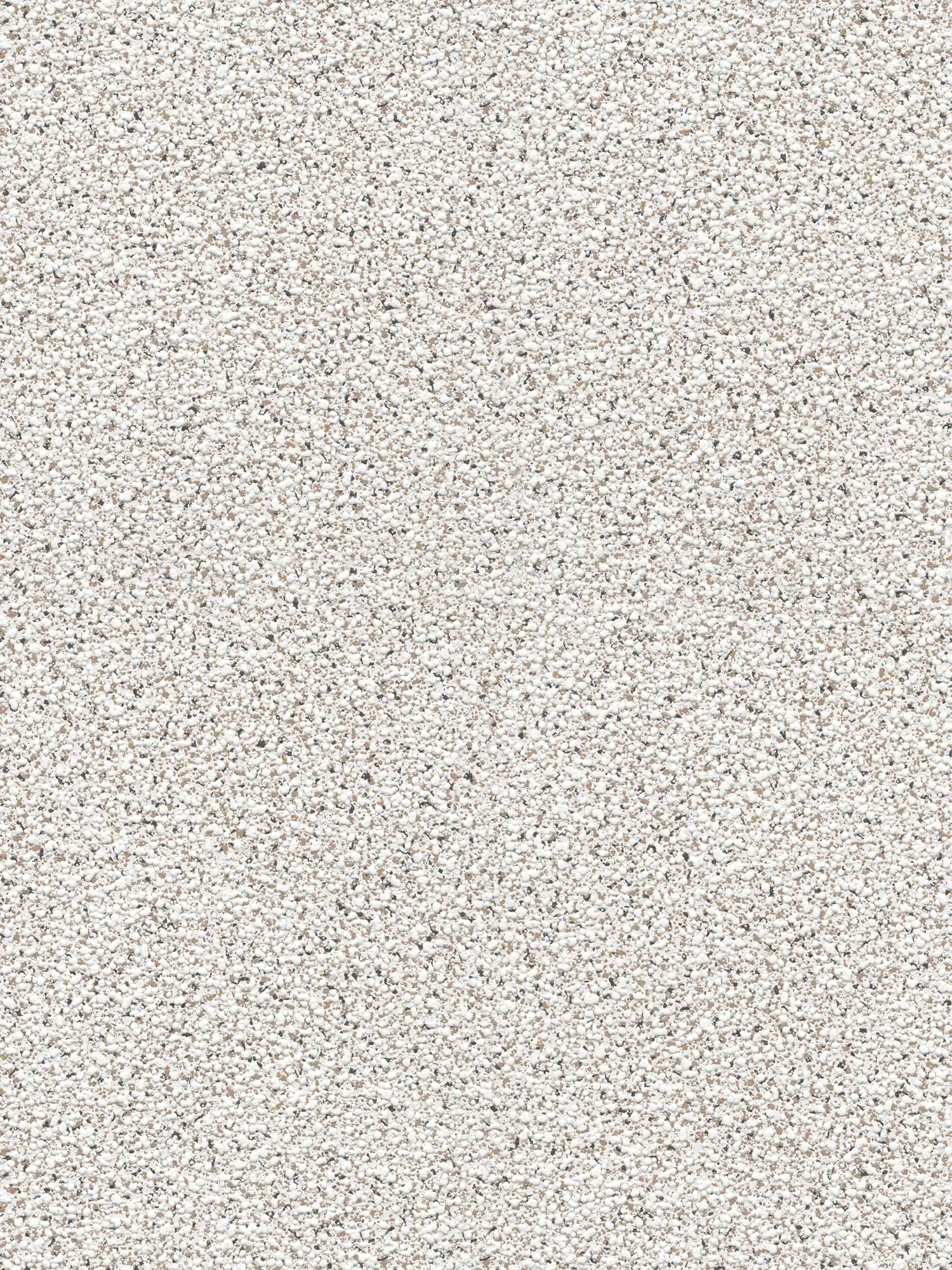 Wallpaper with grained texture pattern and 3D effect - brown, white
