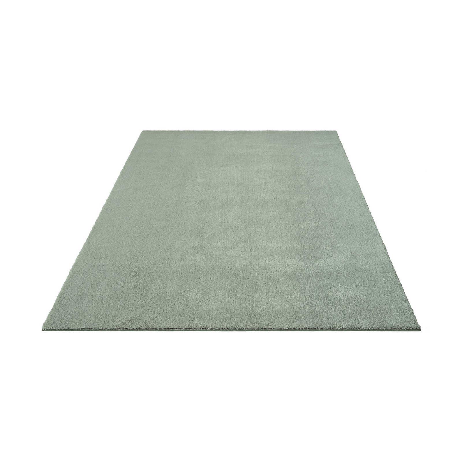 Soft high pile carpet in green - 290 x 200 cm
