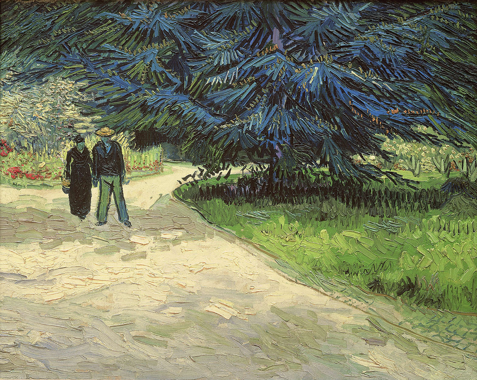             Il murale di Vincent van Gogh "La radura nel parco
        