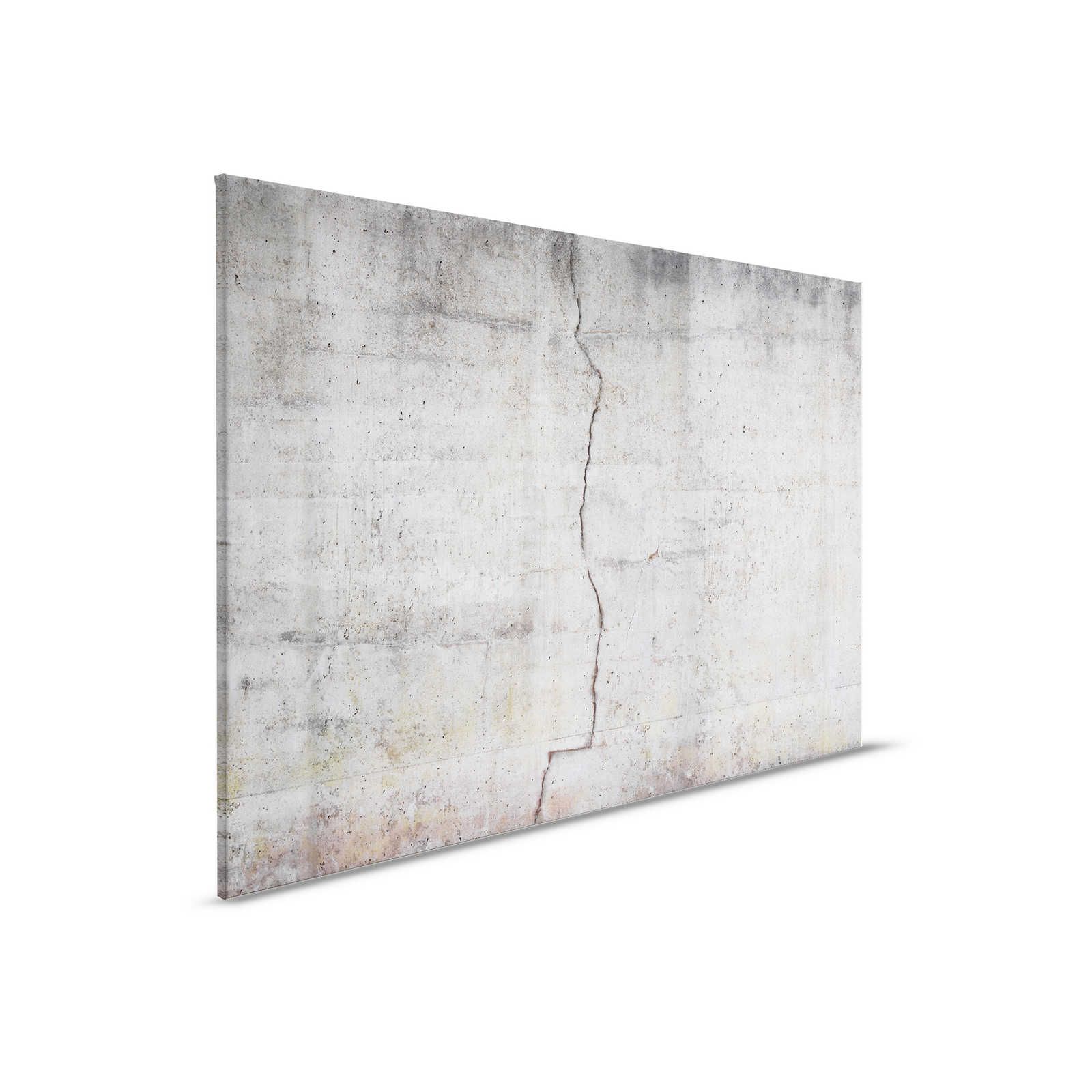         Canvas painting Concrete Wall Optics with Crack - 0,90 m x 0,60 m
    