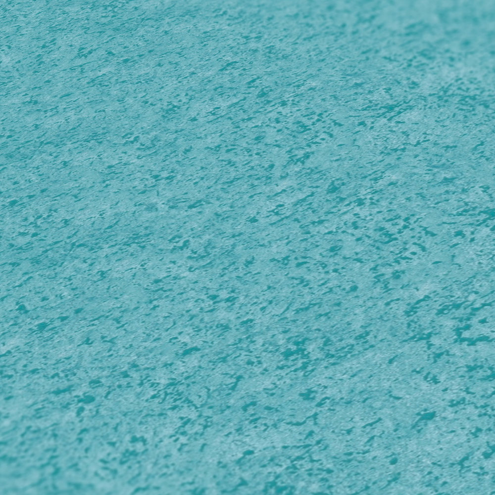             Non-woven wallpaper petrol plaster look with matte pattern - blue, green
        