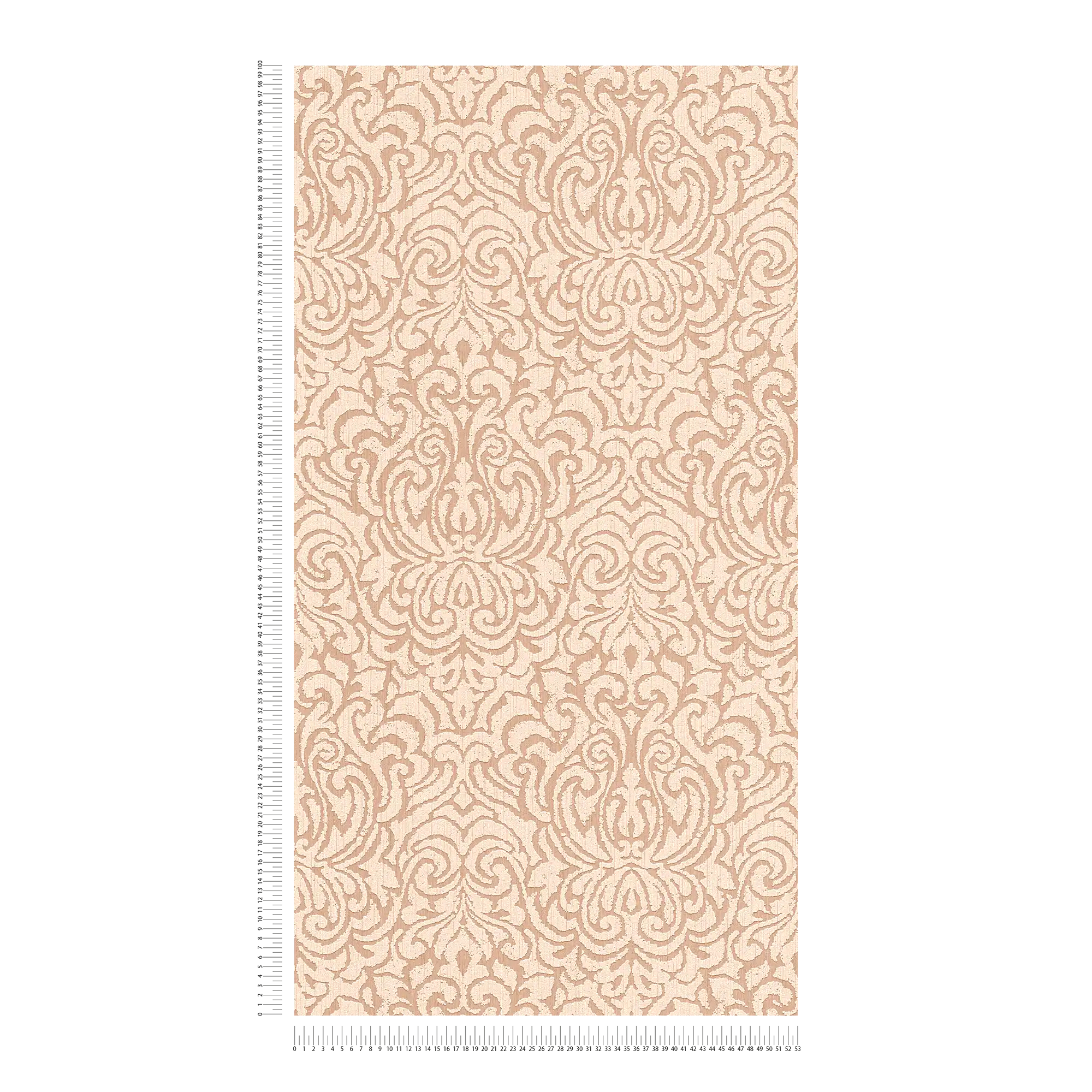             carta da parati ornamenti usati con effetto texture - beige
        