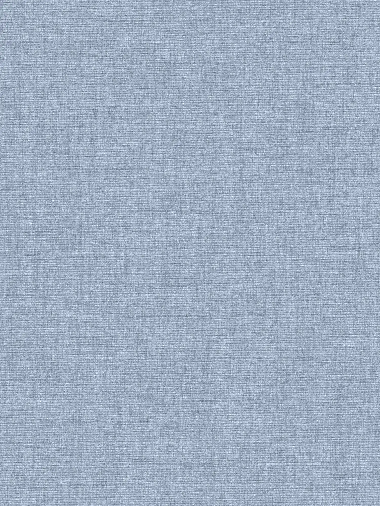Plain non-woven wallpaper in textile look with light structure, matt - blue
